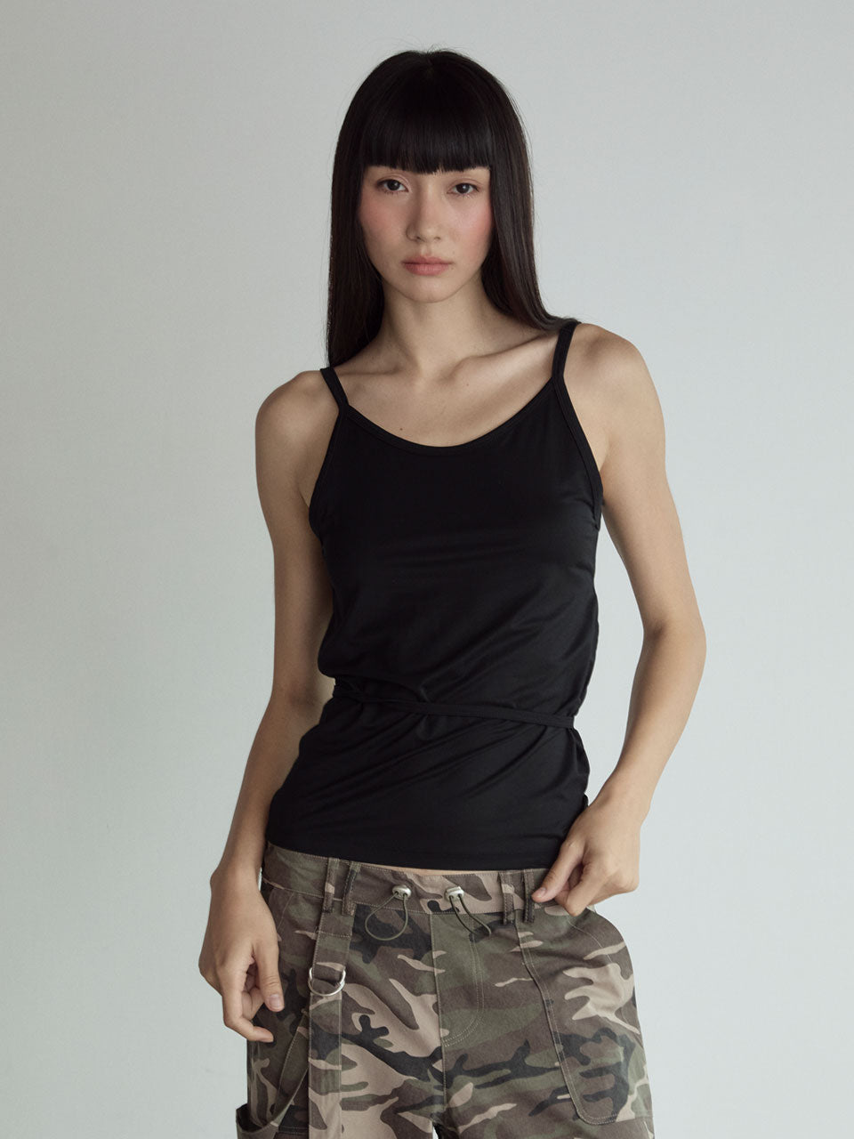 BACKLESS STRAP TOP_BLACK