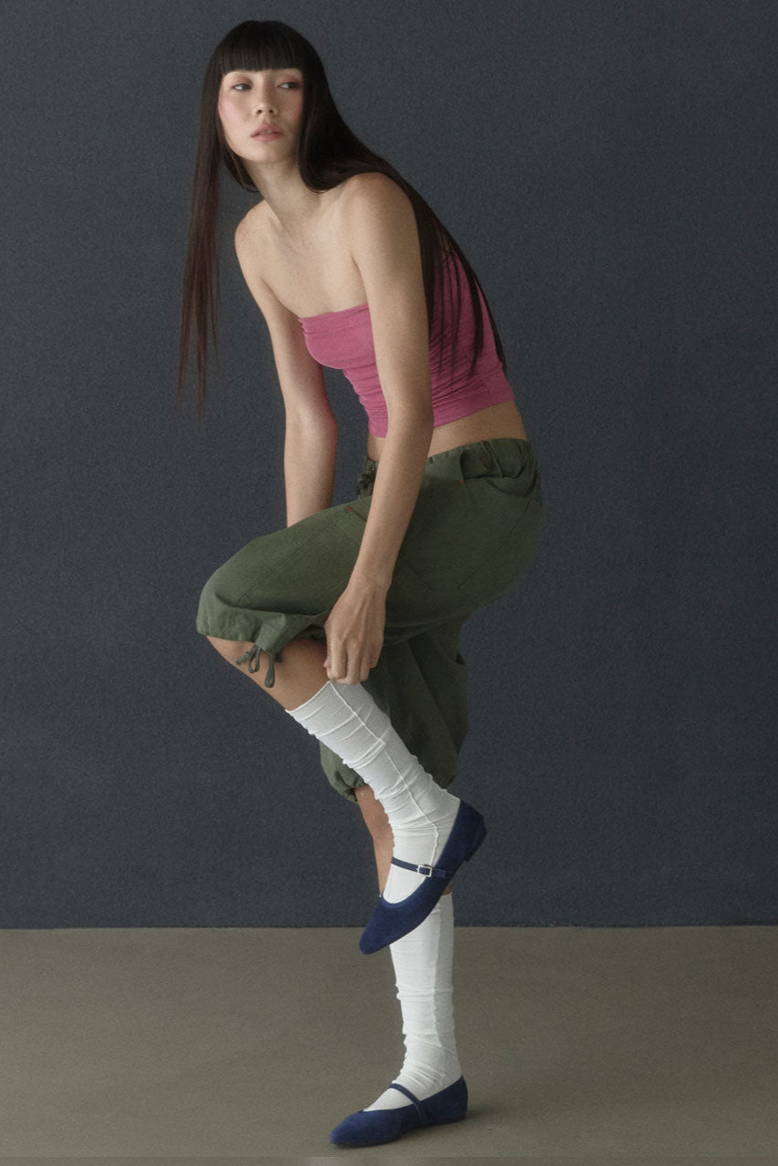 LOW WAIST CARGO SHORTS_KHAKI