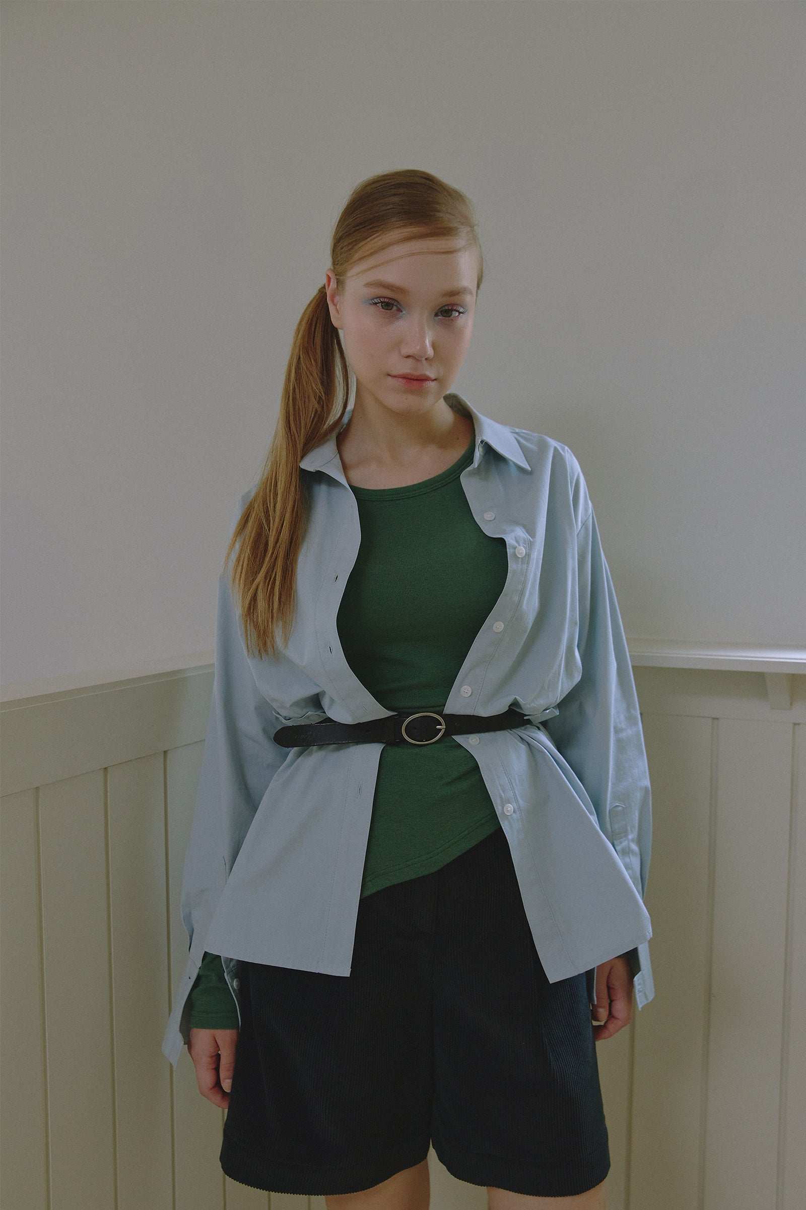 SIDE POINT OVERSIZED CLASSIC SHIRT_LIGHT BLUE