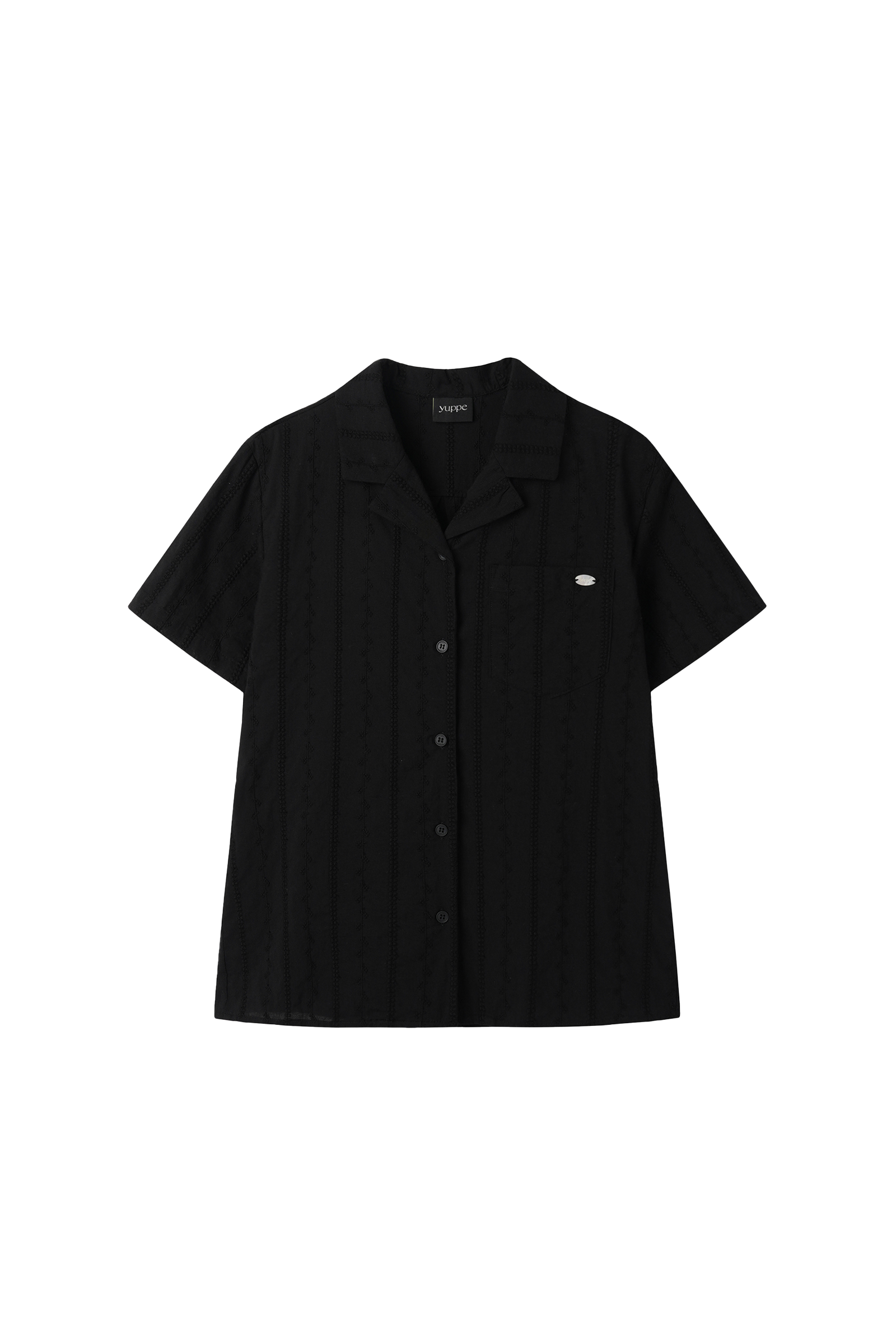 LACE OLIVE SHIRT_BLACK