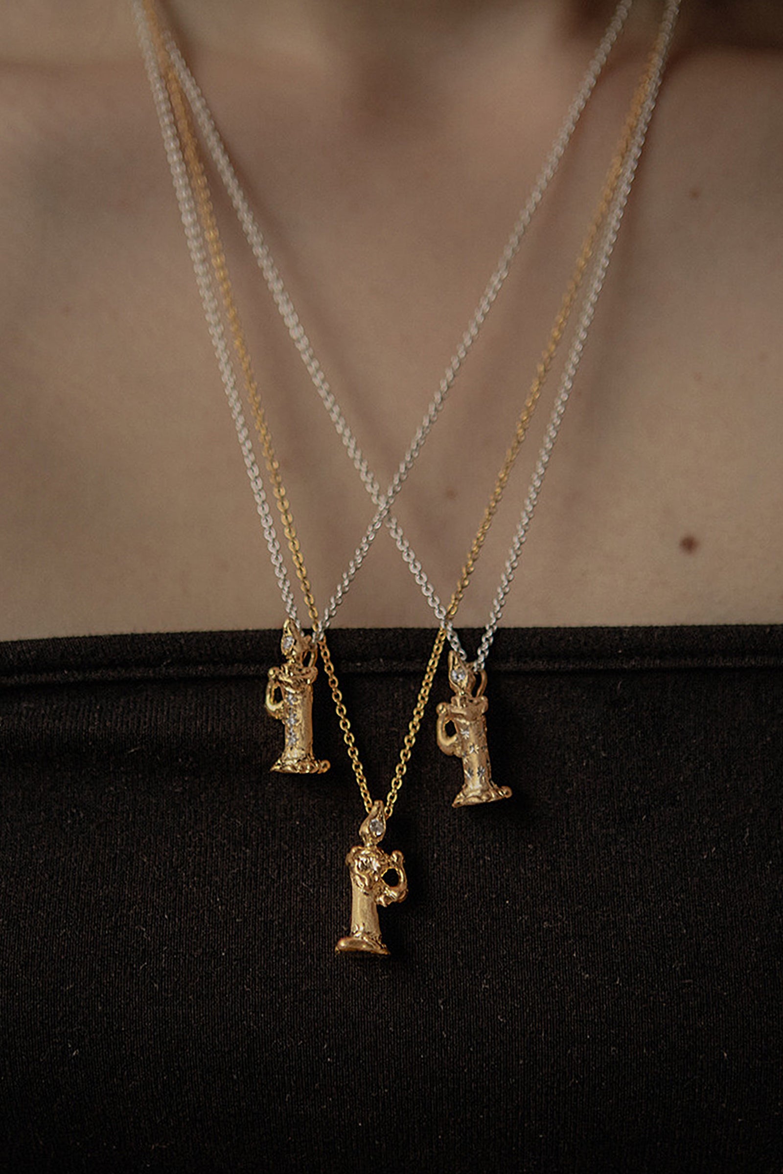 MY STELLA CANDLE NECKLACE_SILVER