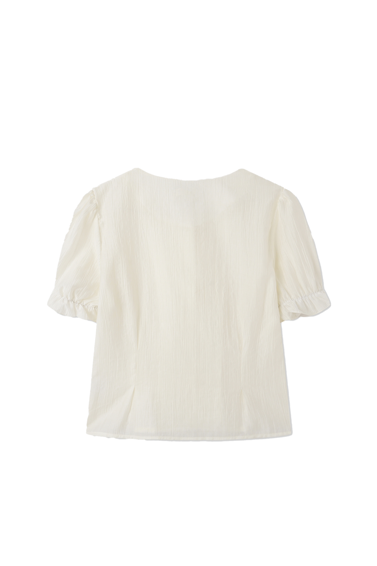 SOFT SHIRRING SHIRT_CREAM