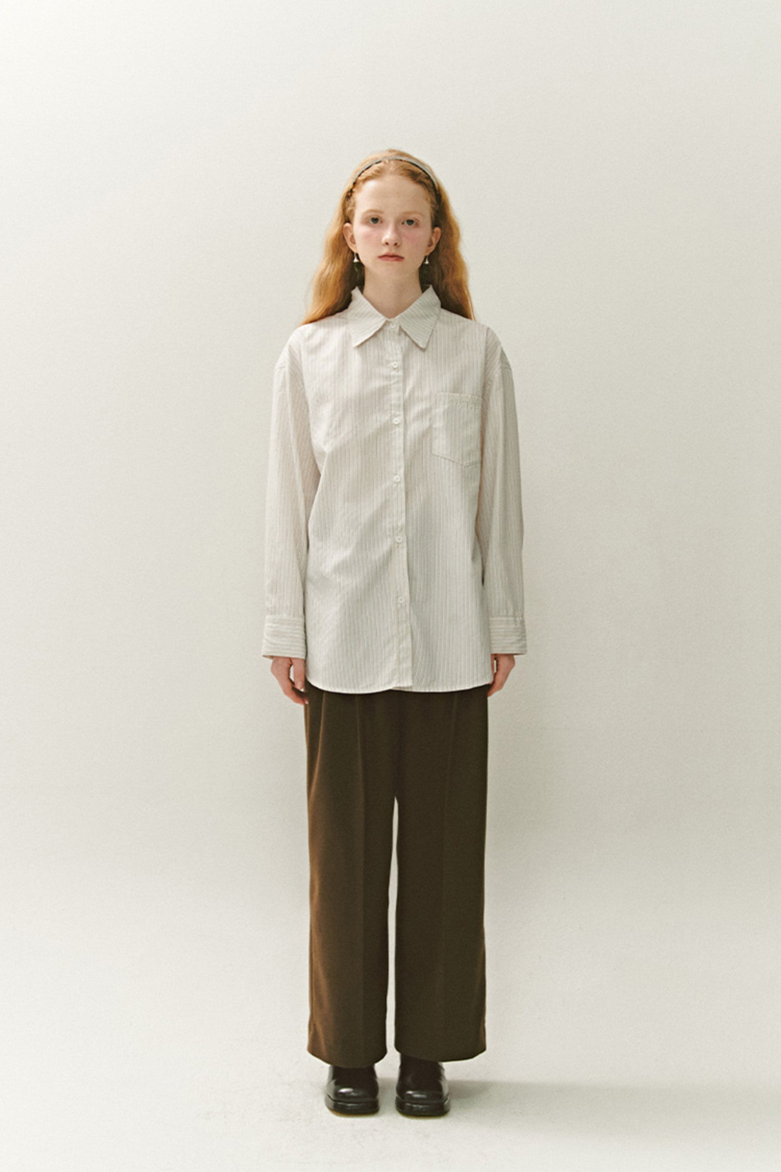 MULTI STRIPE COTTON SHIRTS_BEIGE