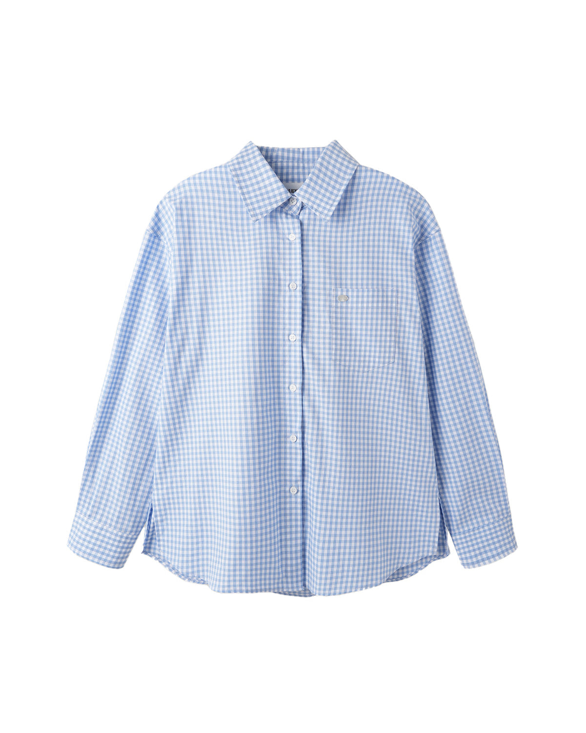 GINGHAM CHECK SHIRT_SKYBLUE