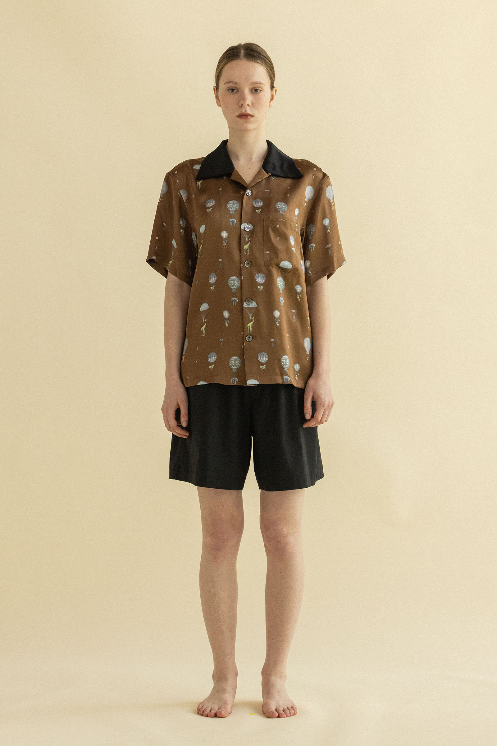 DREAM PARADE BOWLING SHIRT_BROWN