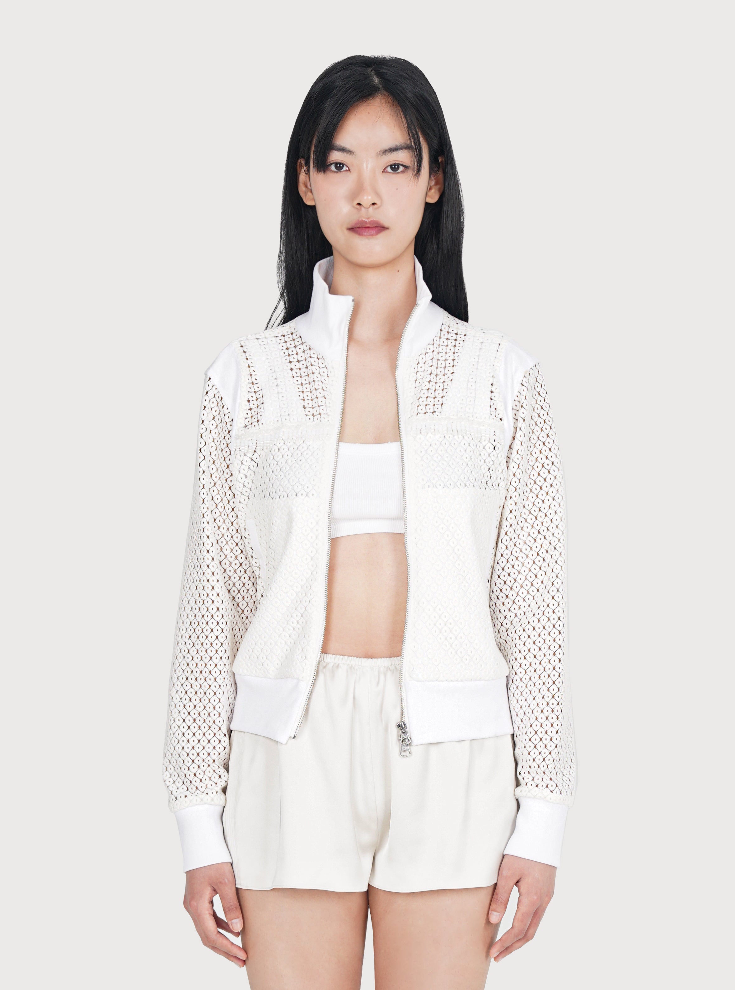 CHANDELIER TRACK JACKET_WHITE