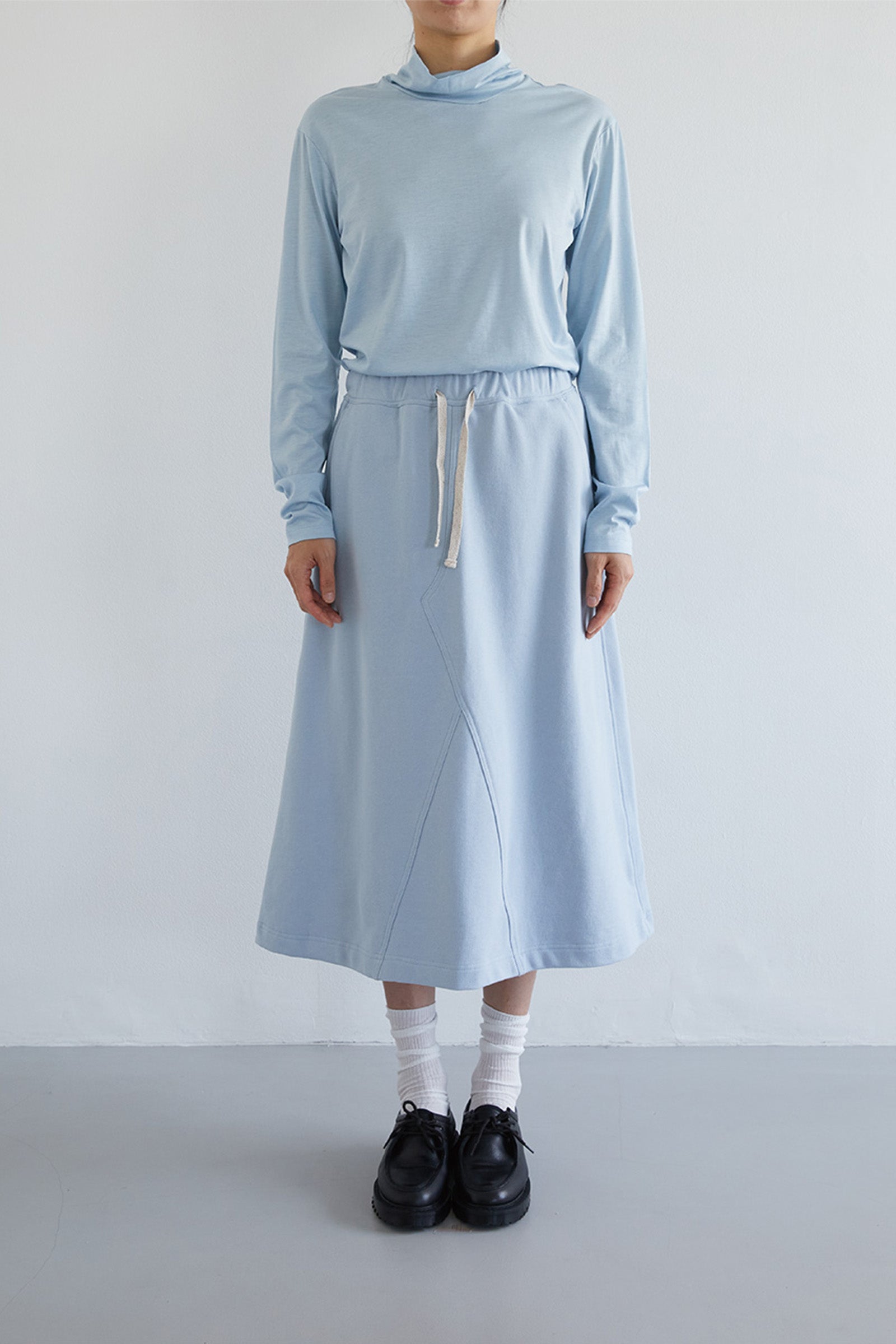 VINTAGE TERRY SKIRT_LIGHT BLUE