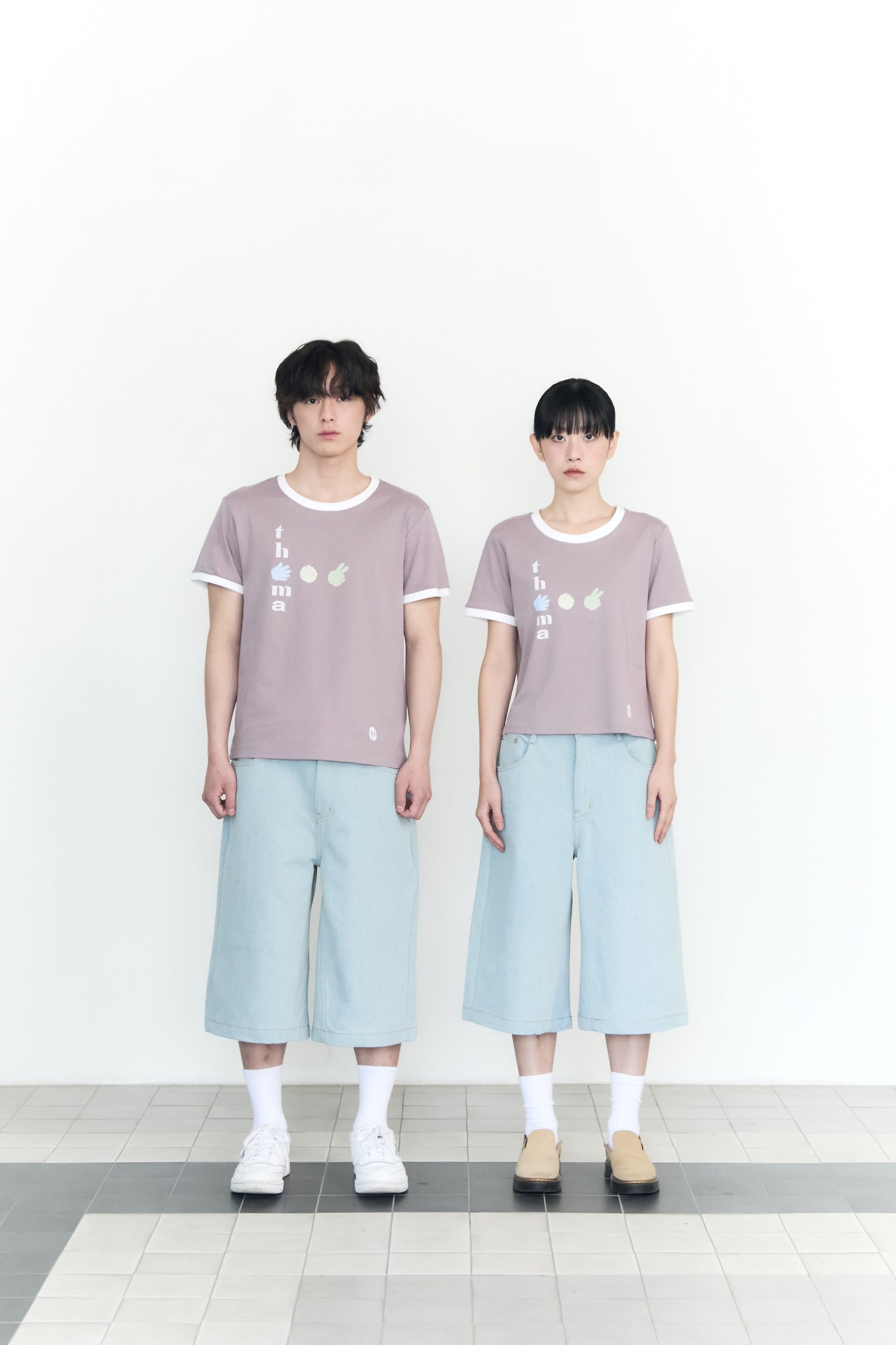 CHECK POCKET STRAIGHT CAPRI PANTS_LIGHT BLUE
