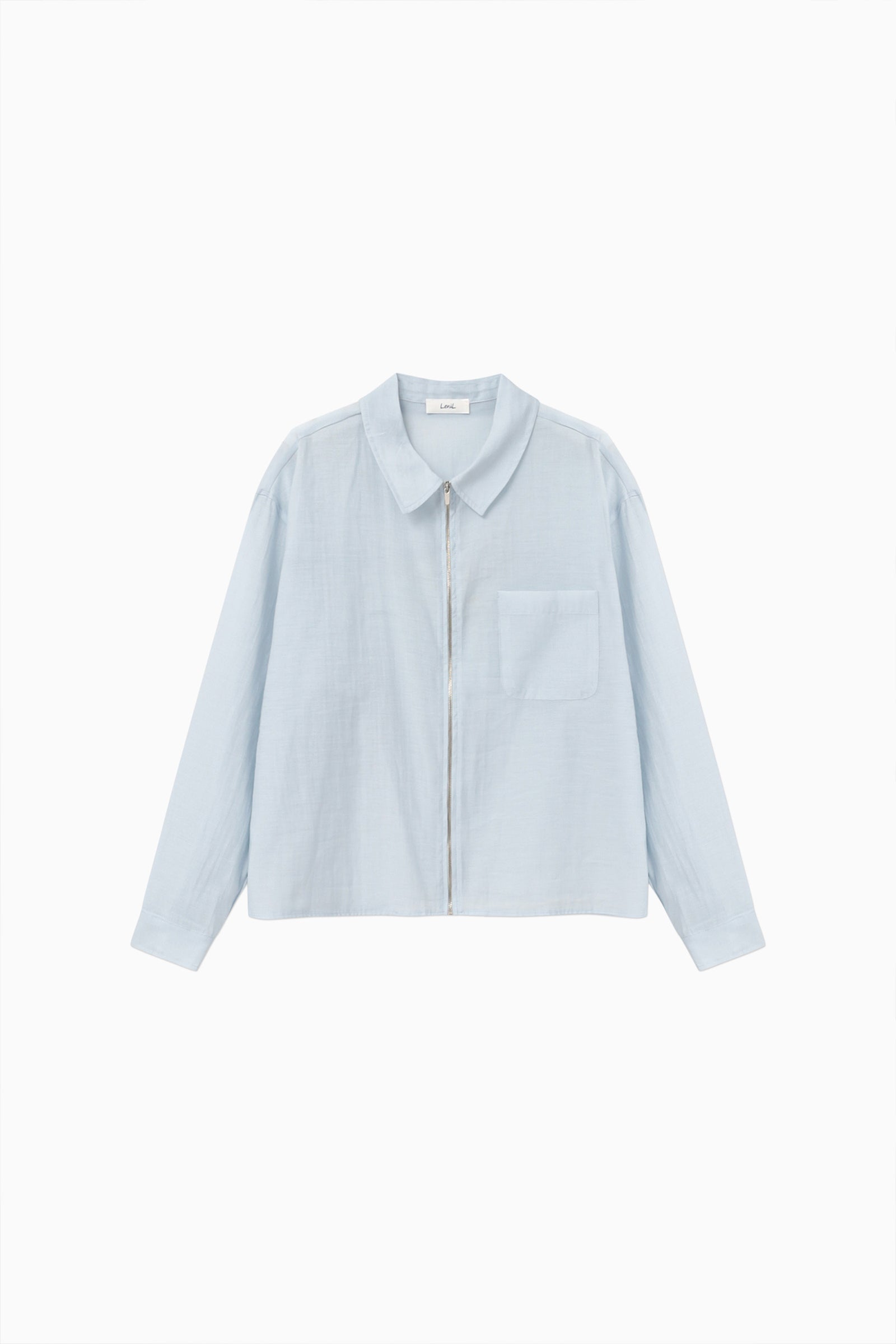 PONS ZIP-UP_LIGHT BLUE