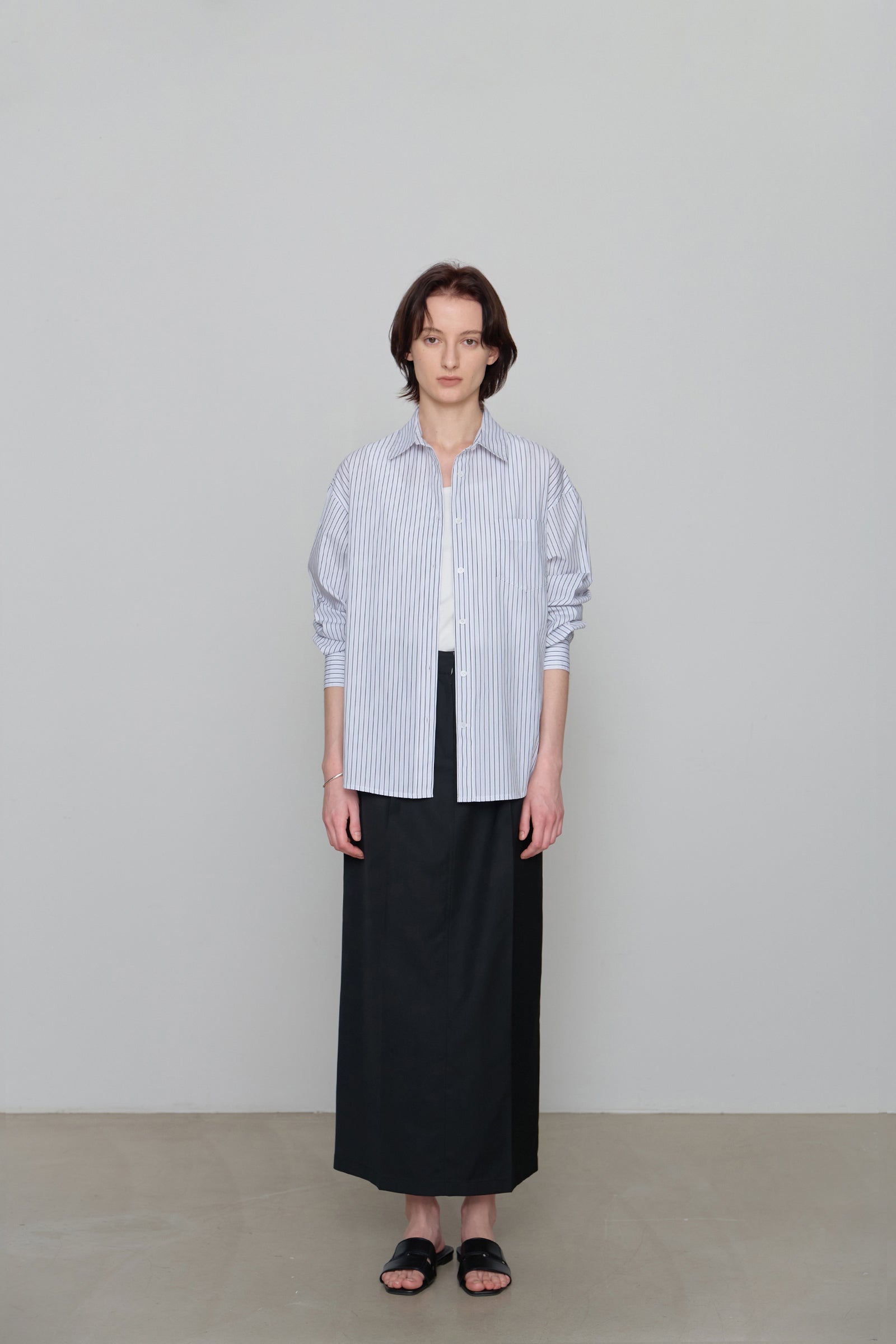 STRIPE POLE SHIRT_WHITE