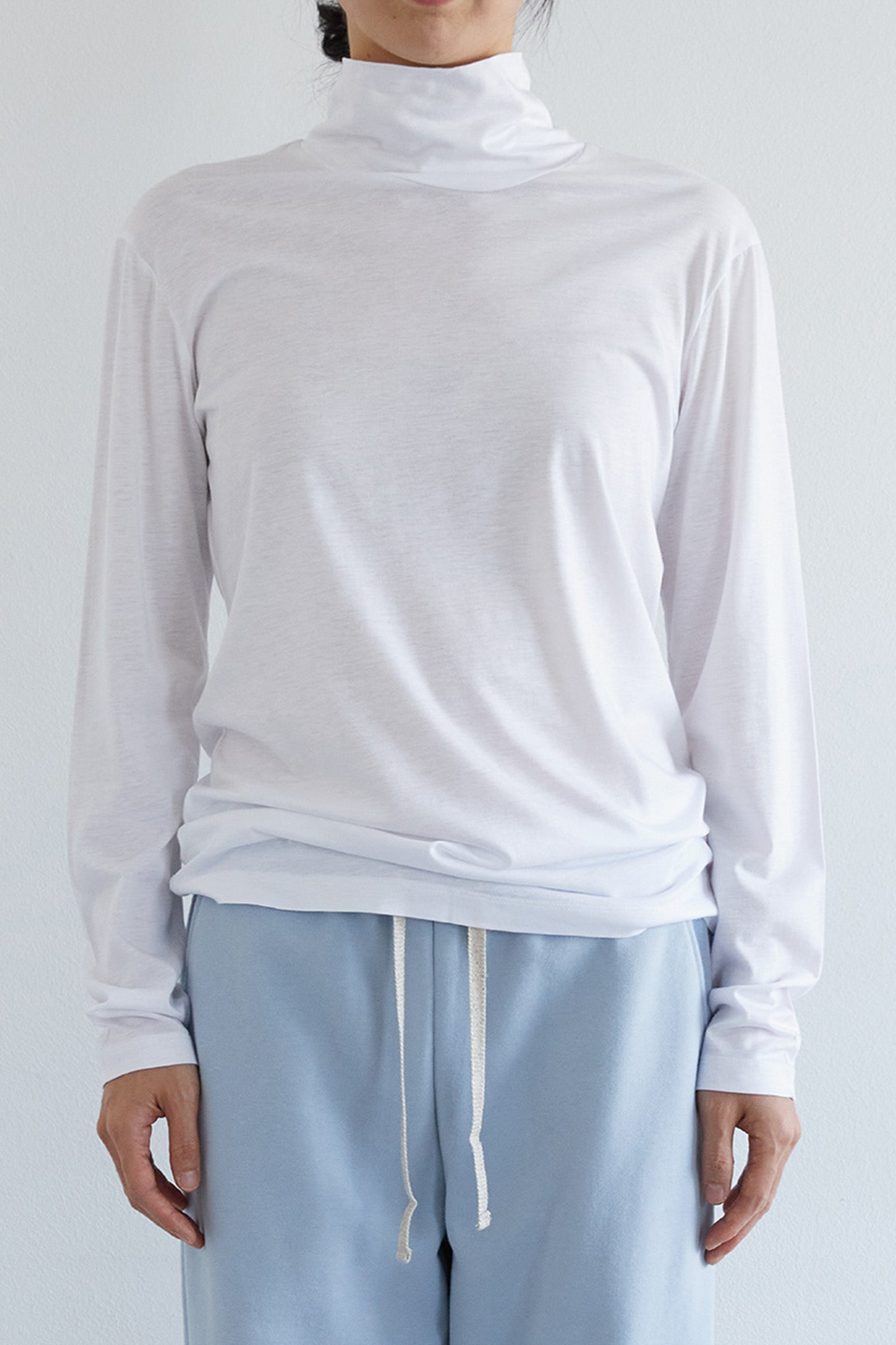 COTTON TENCEL TOP_WHITE