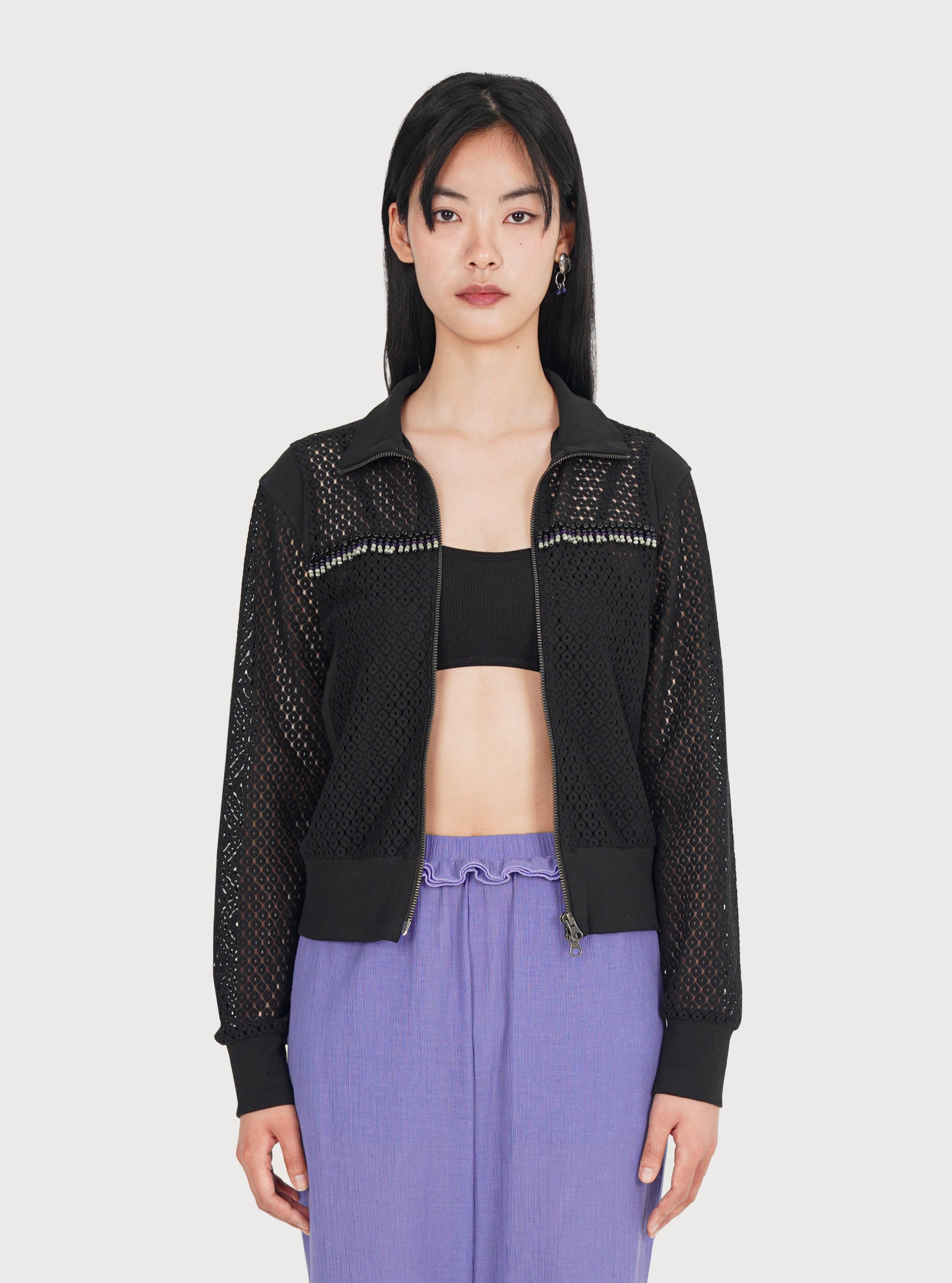 CHANDELIER TRACK JACKET_BLACK