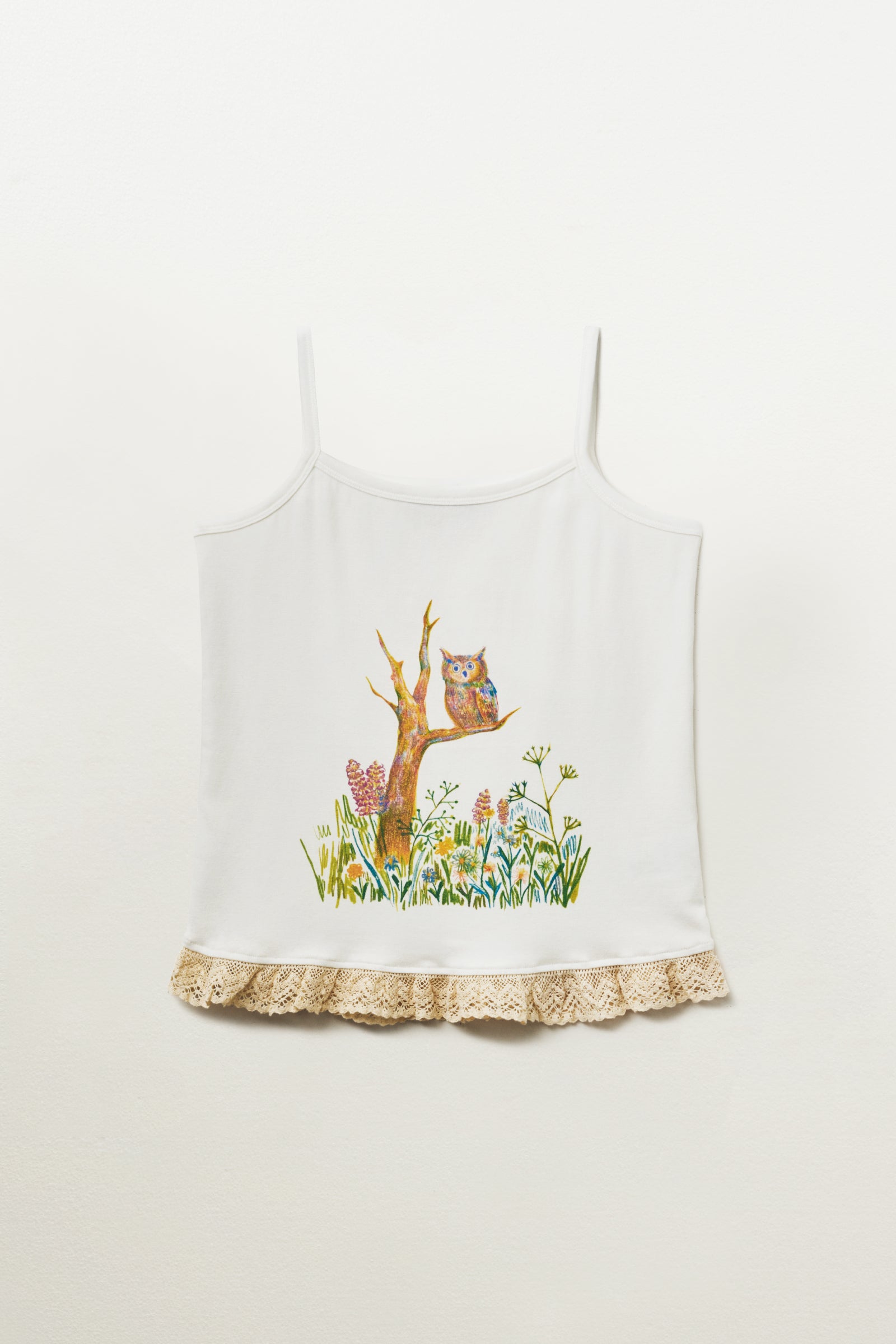 ‘ARISE' LACE TANK_IVORY