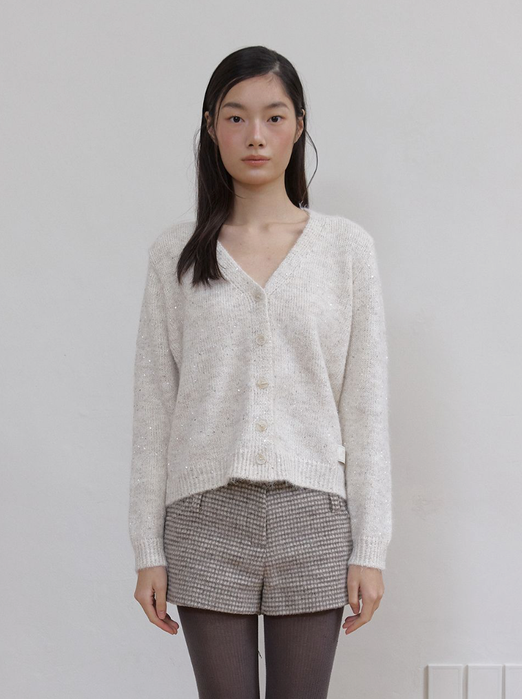 TWINKLE WOOL CARDIGAN_IVORY