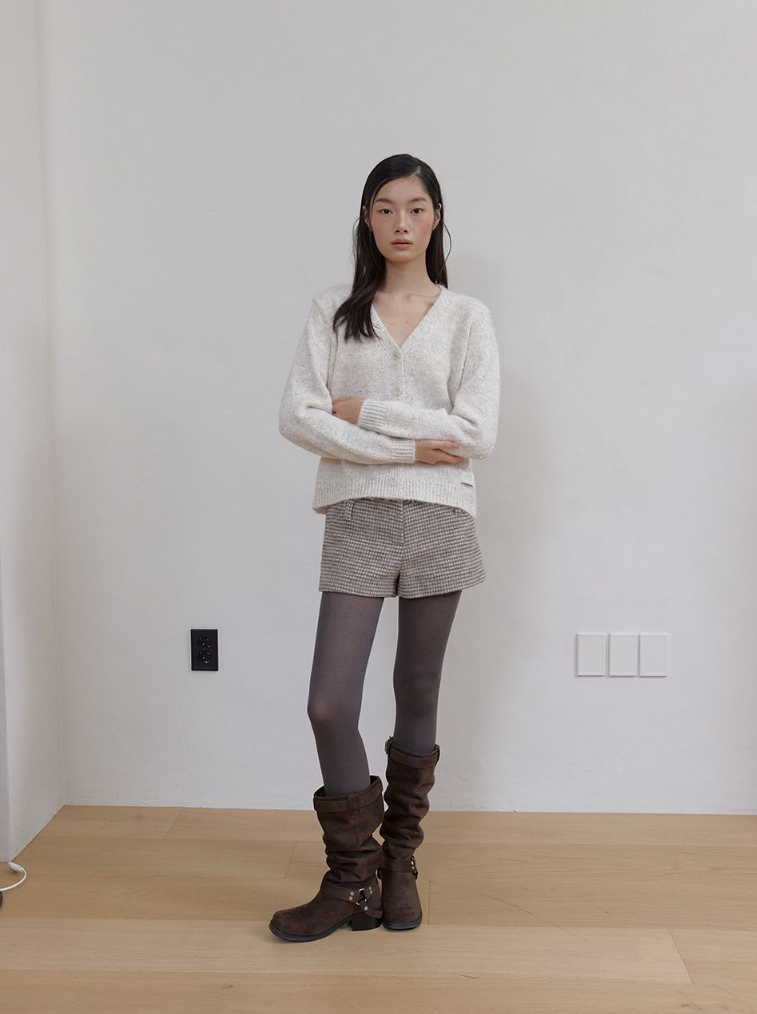 TWINKLE WOOL CARDIGAN_IVORY