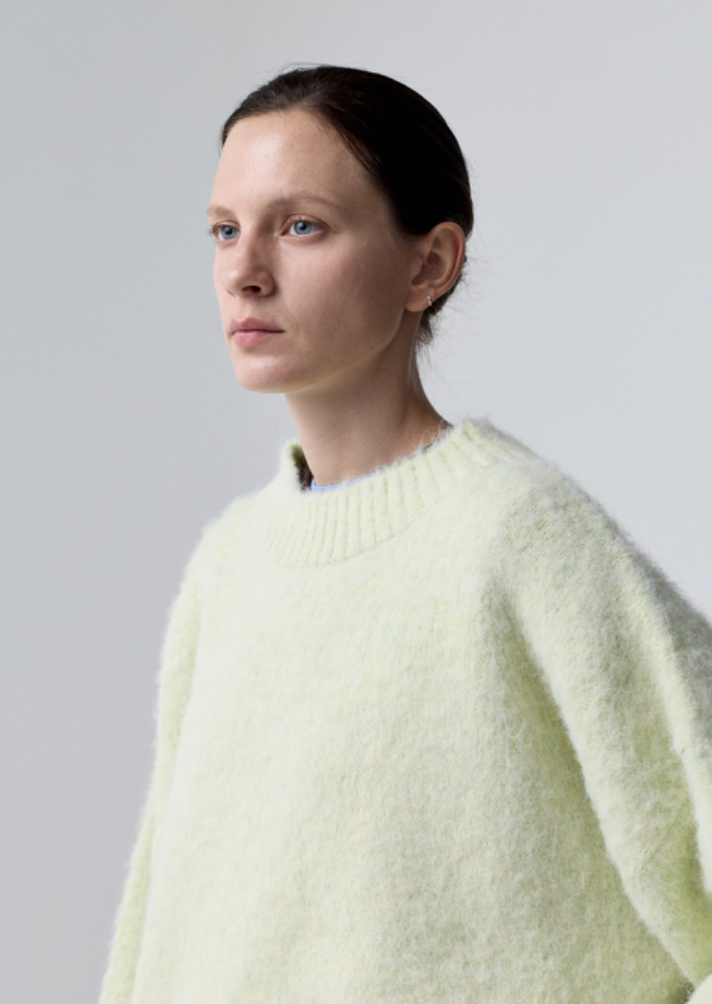 BRUSHED BLEND PULLOVER_LEMON