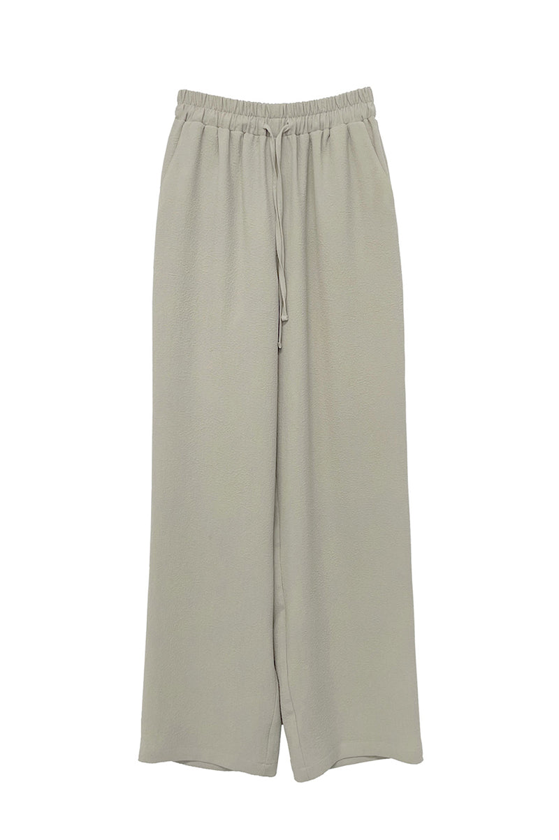 PLEATS BANDING PANTS_KHAKI