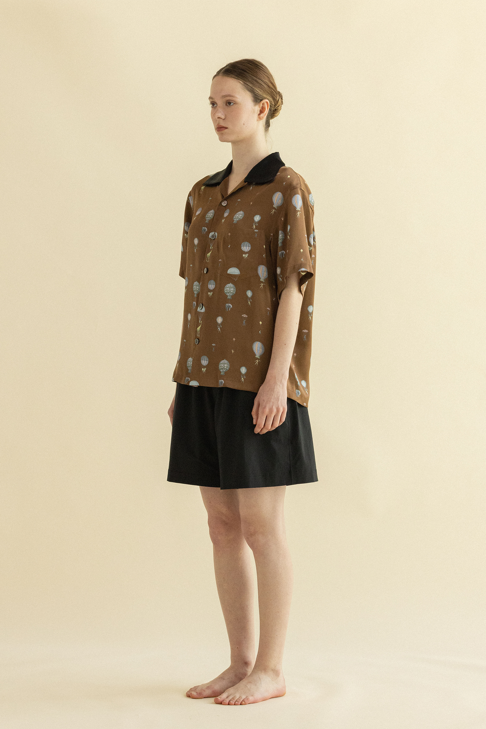 DREAM PARADE BOWLING SHIRT_BROWN