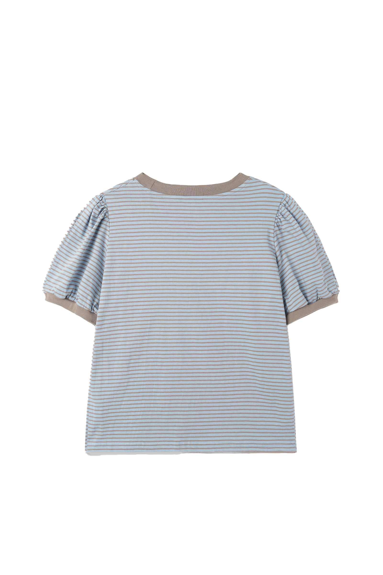 FINE STRIPE T-SHIRT_BROWN