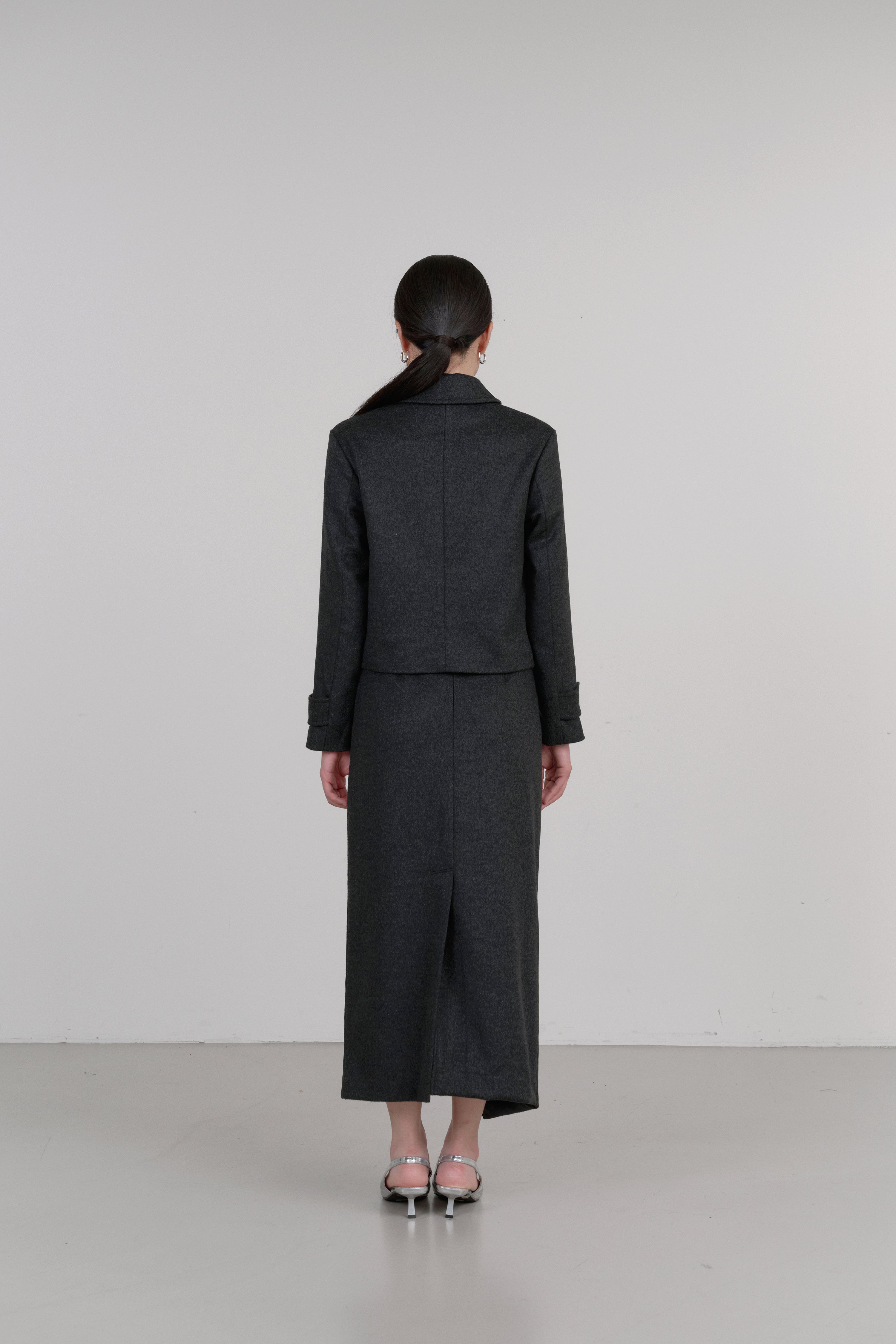 CHAIN WOOL JACKET_CHARCOAL