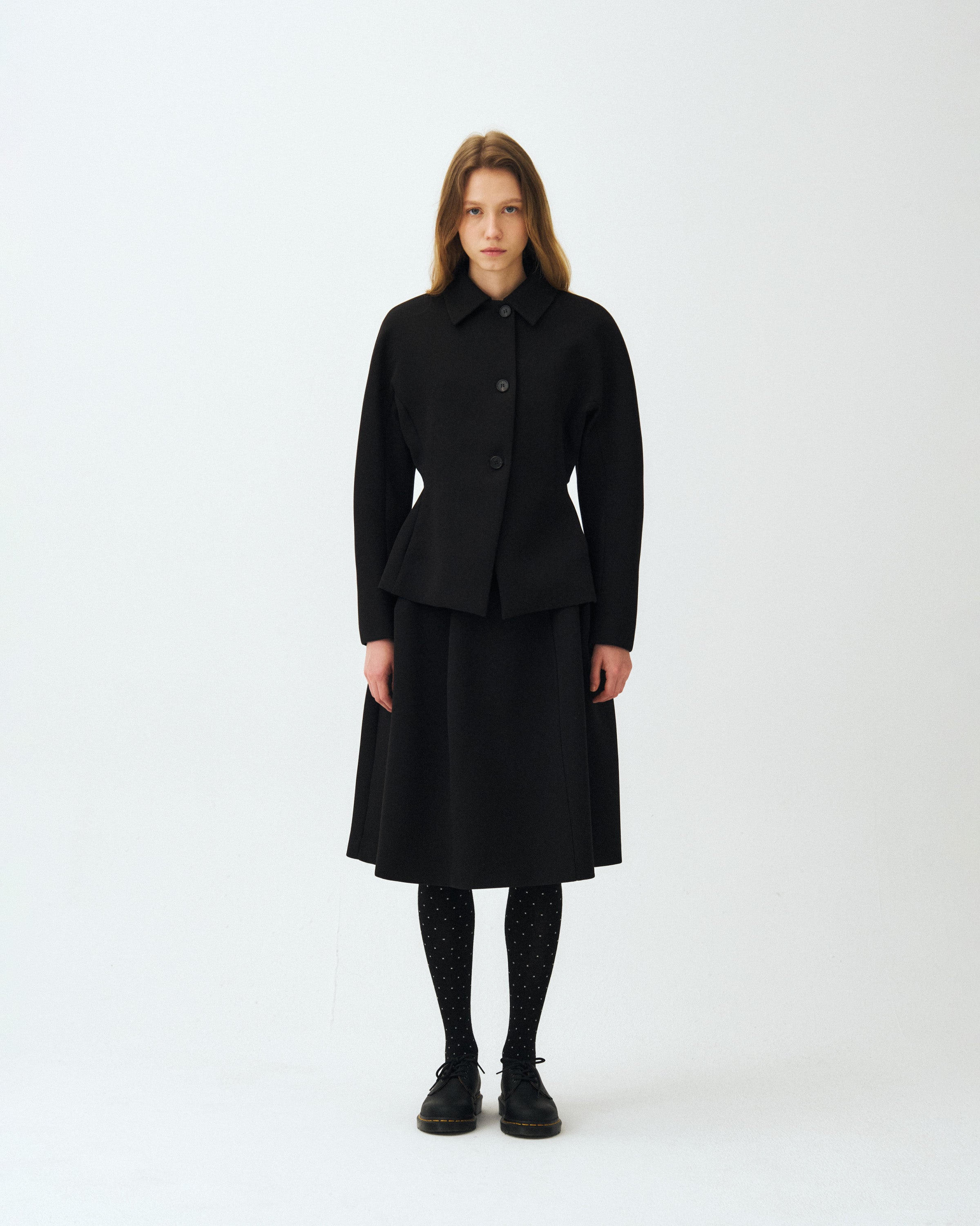 PETAL RAGLAN JACKET_BLACK