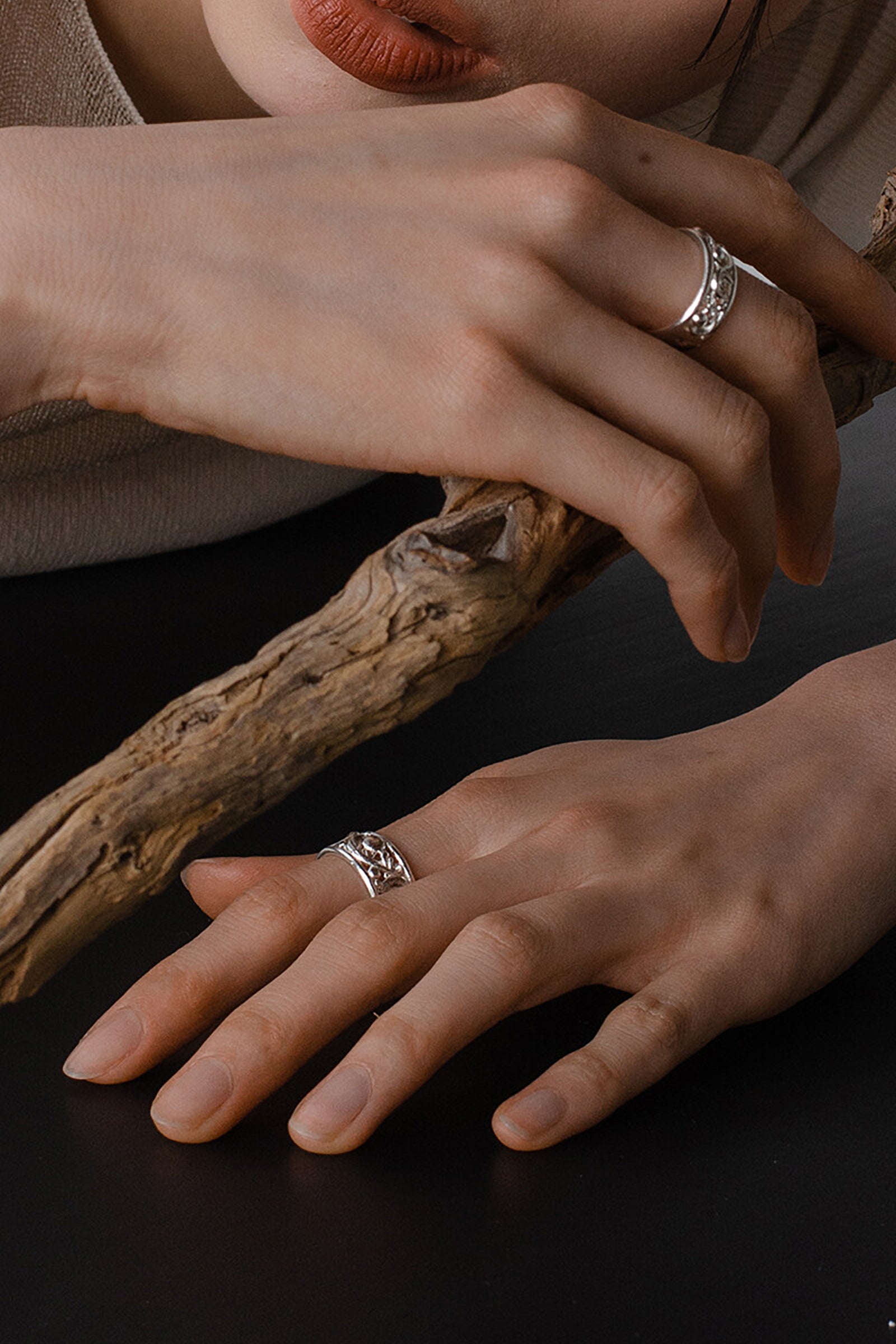 VINE RING_SILVER (BOLD)