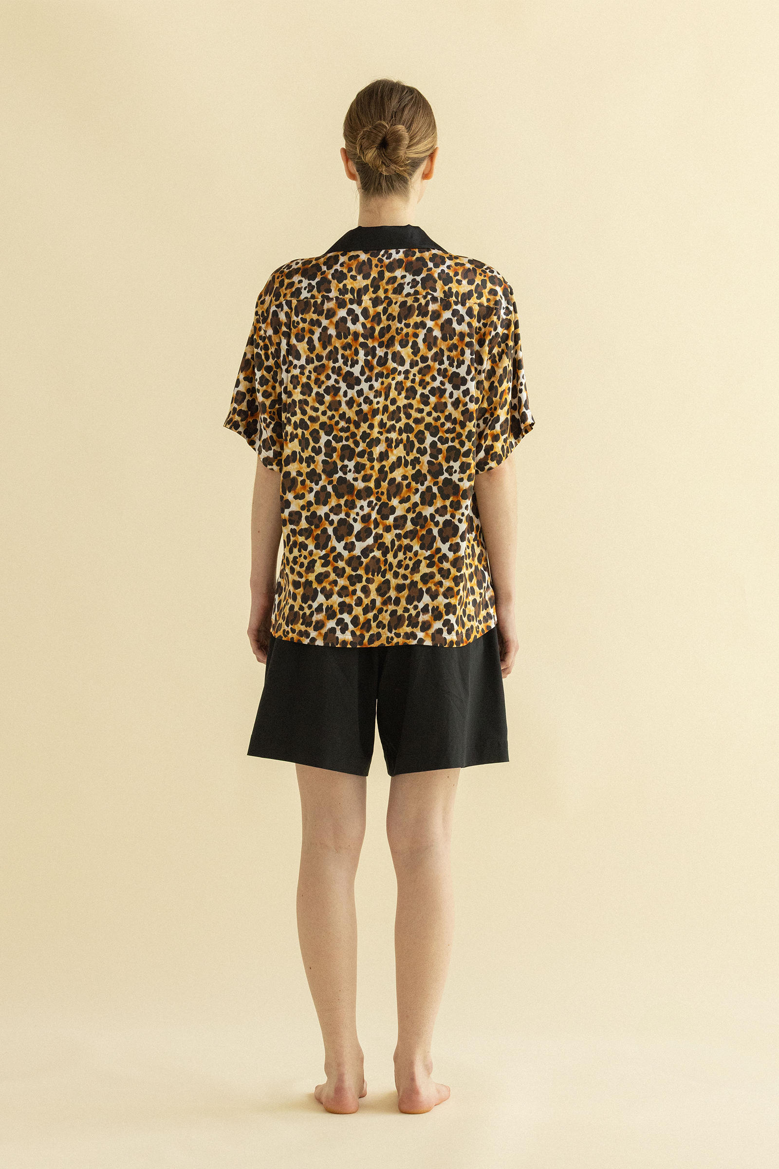 LEOPARD BOWLING SHIRT_BLACK
