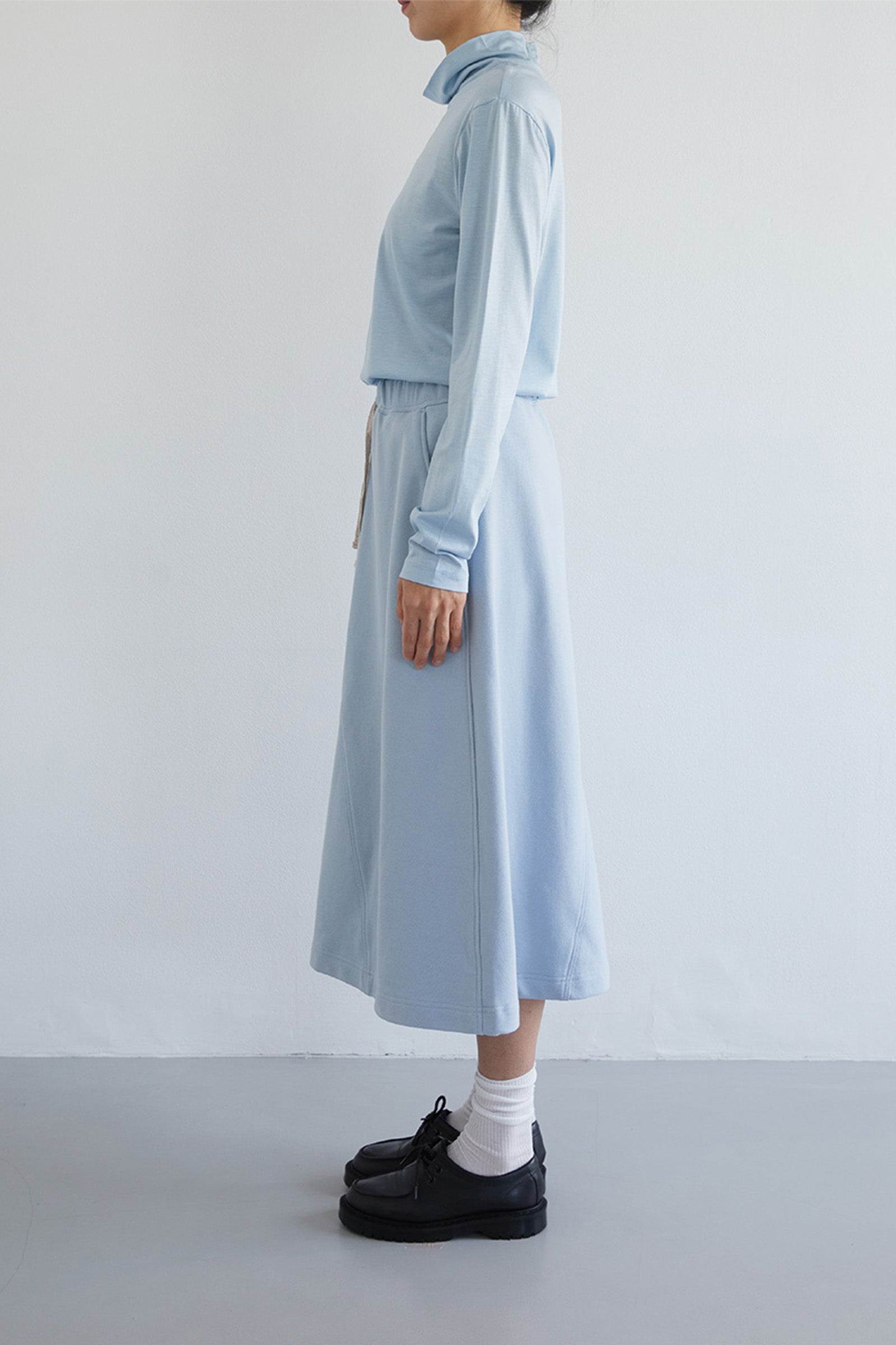 VINTAGE TERRY SKIRT_LIGHT BLUE