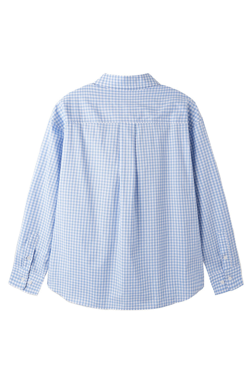 GINGHAM CHECK SHIRT_SKYBLUE