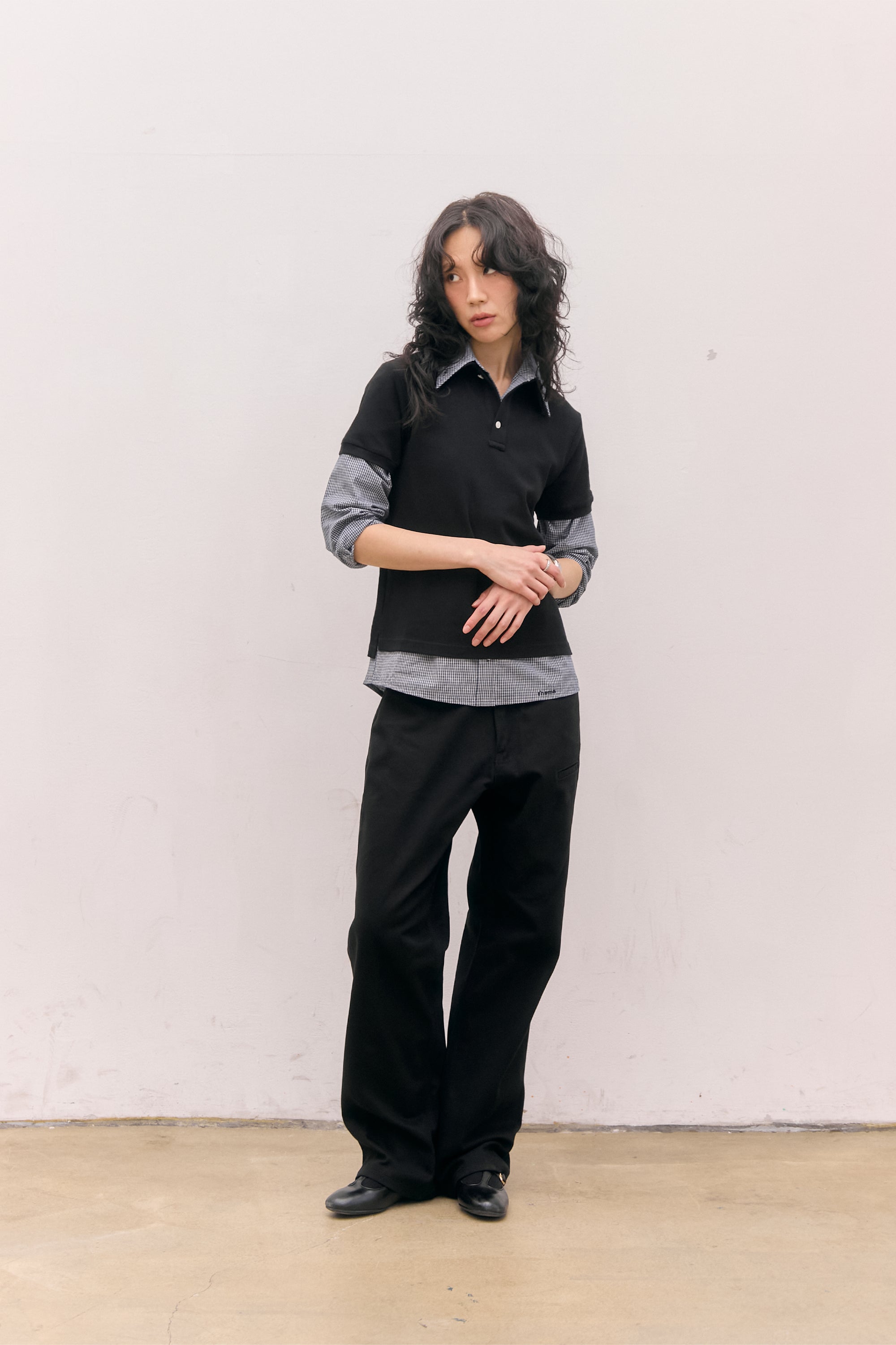 COTTON PK POLO SHIRTS_BLACK