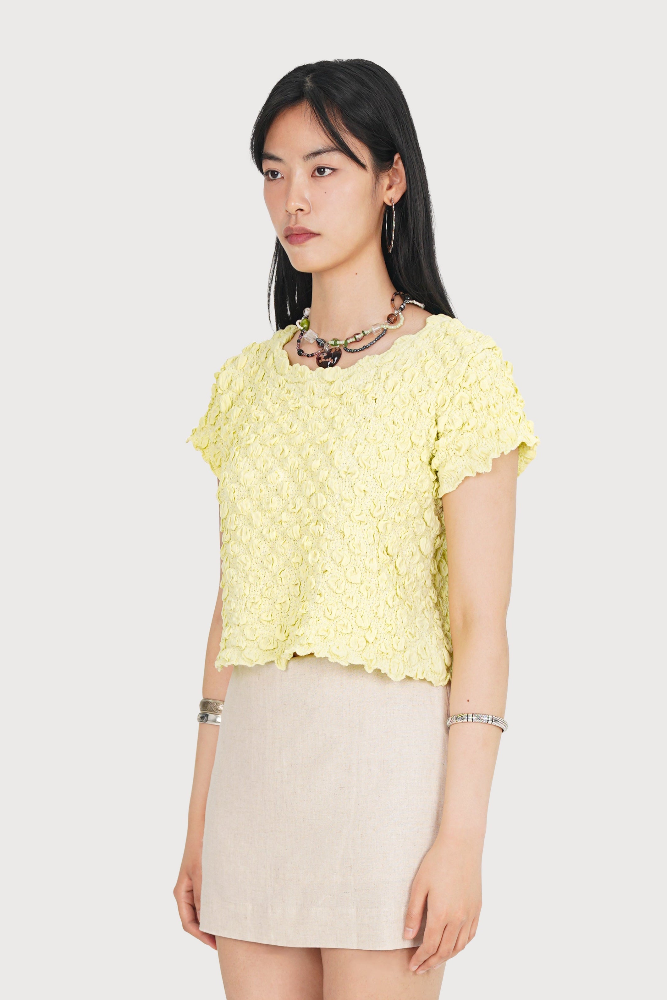 EMBOSSED STRETCH TOP_BUTTERBEAM