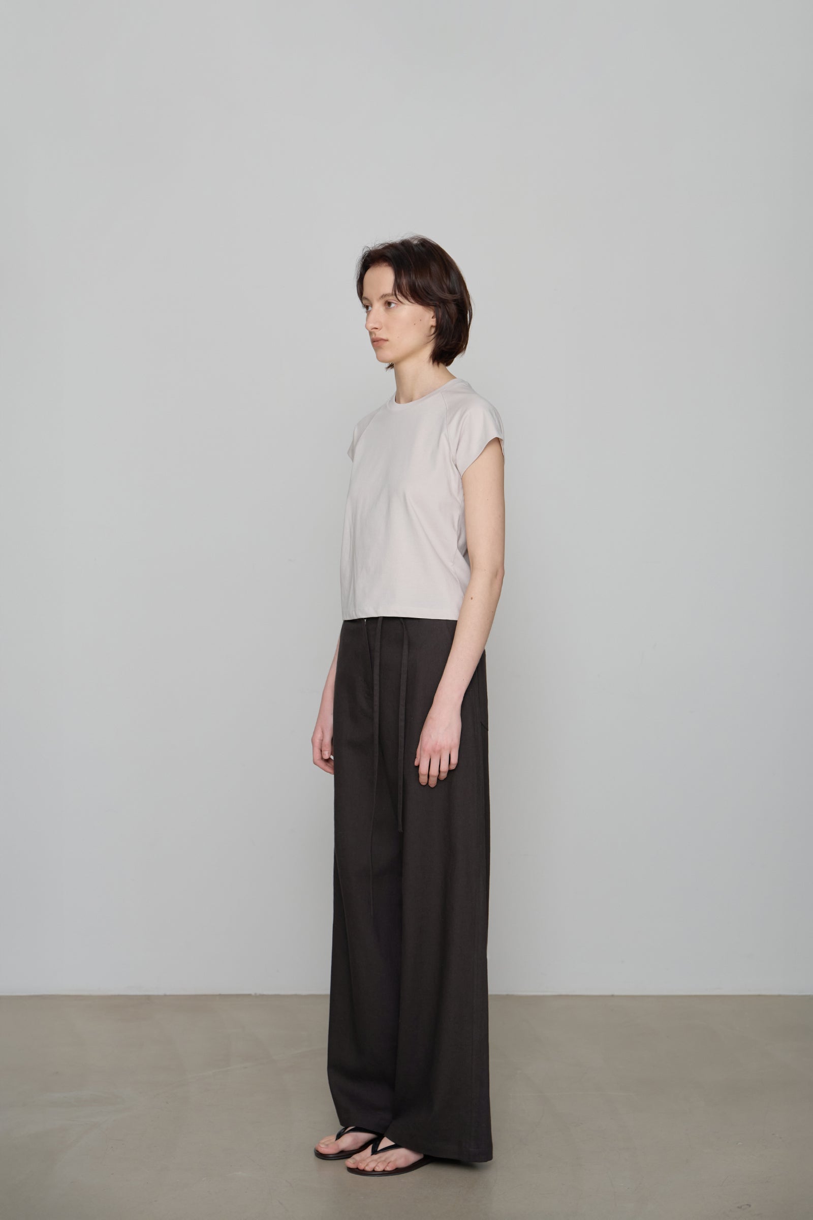 RAGLAN SHORT SLEEVE T-SHIRT_LIGHT BEIGE