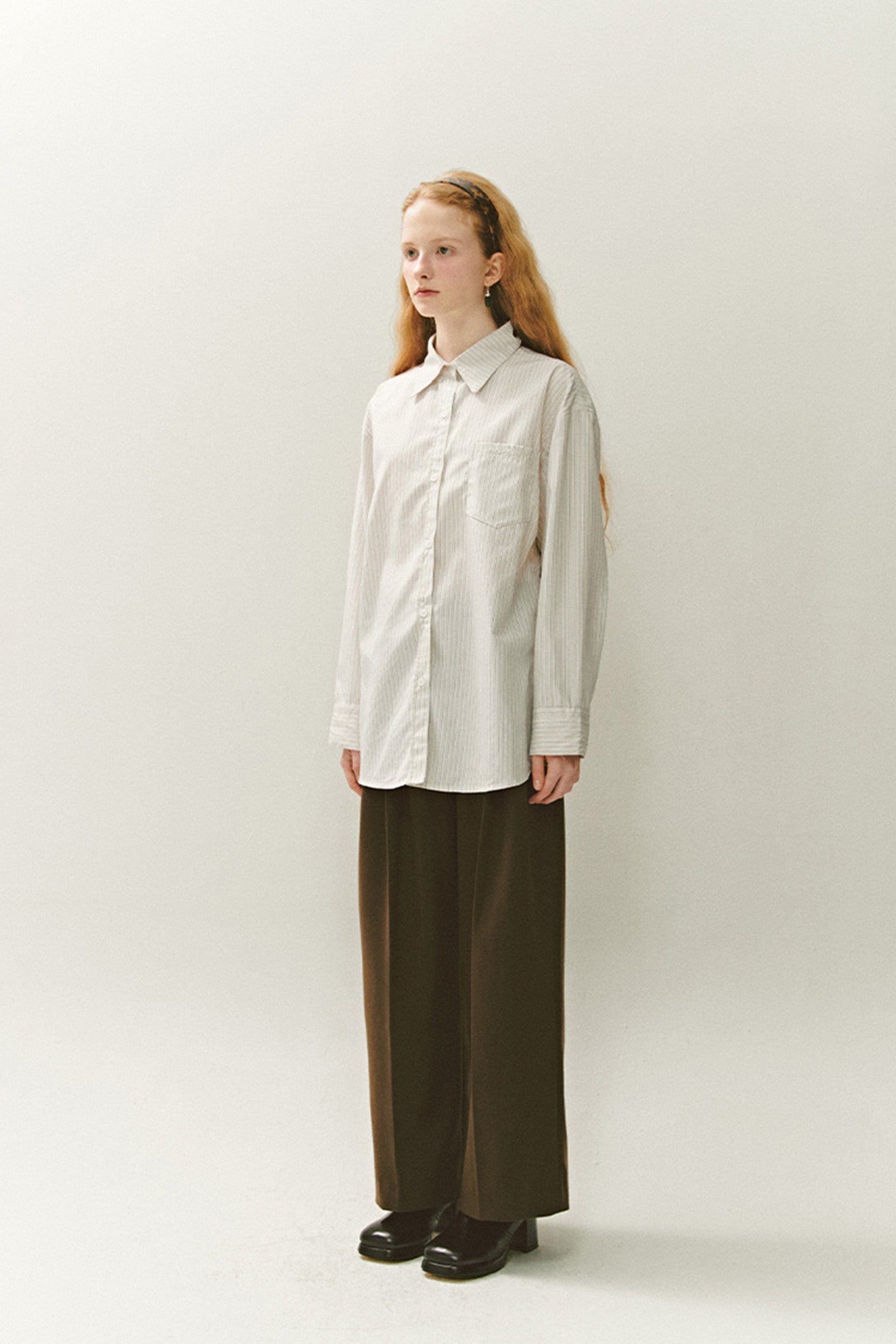 MULTI STRIPE COTTON SHIRTS_BEIGE