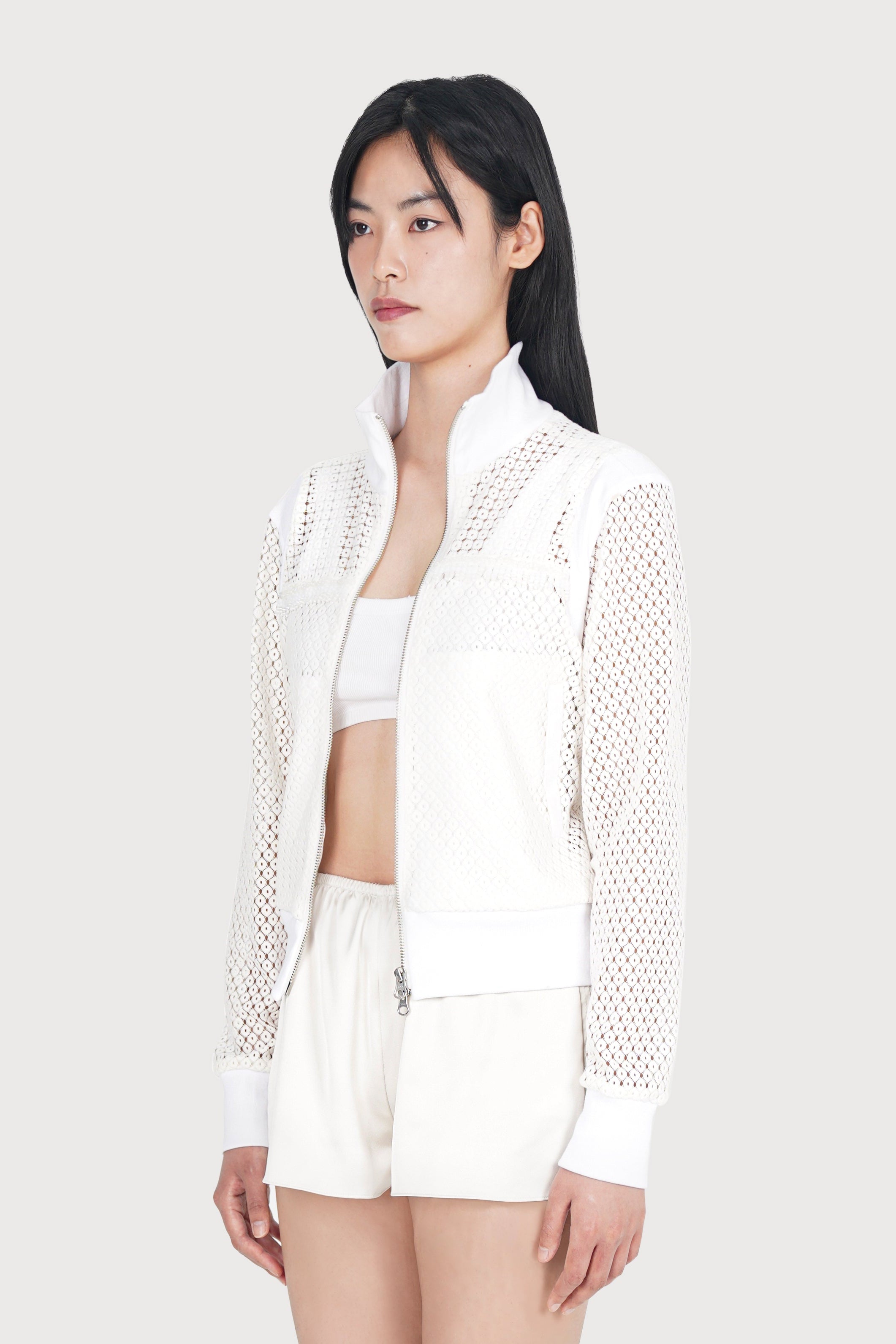 CHANDELIER TRACK JACKET_WHITE