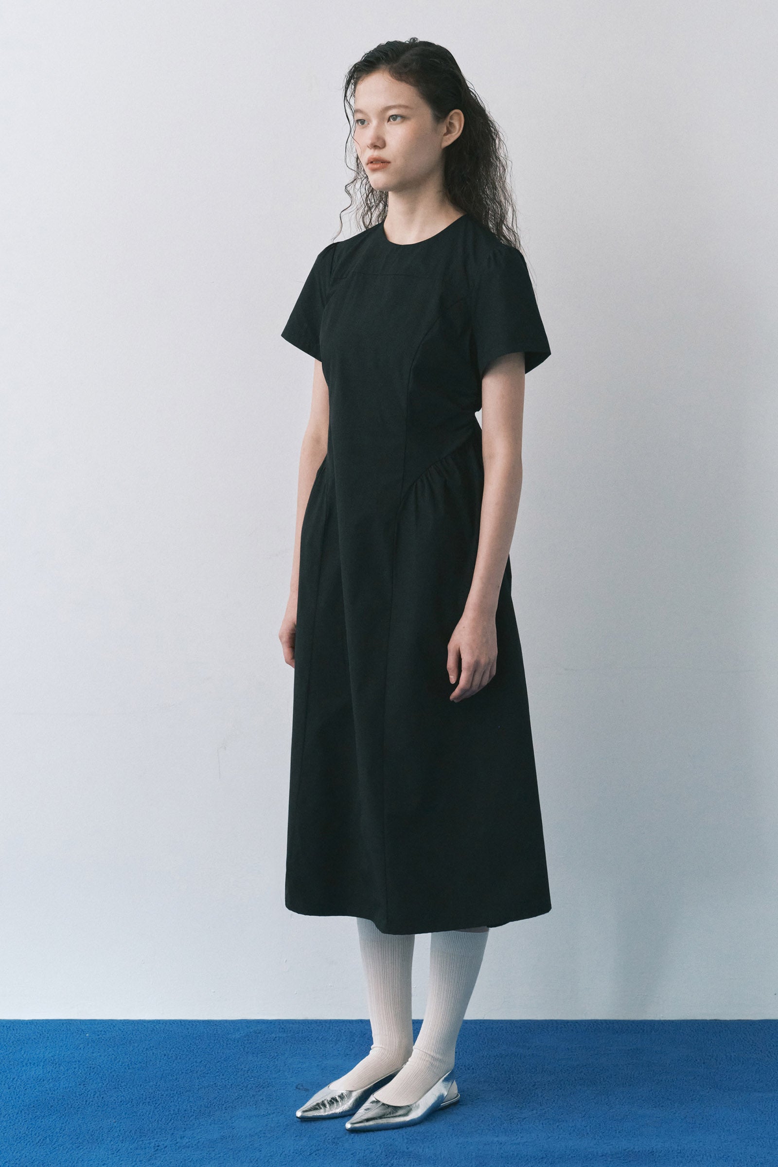 MAIS PUFF SLEEVE DRESS_BLACK