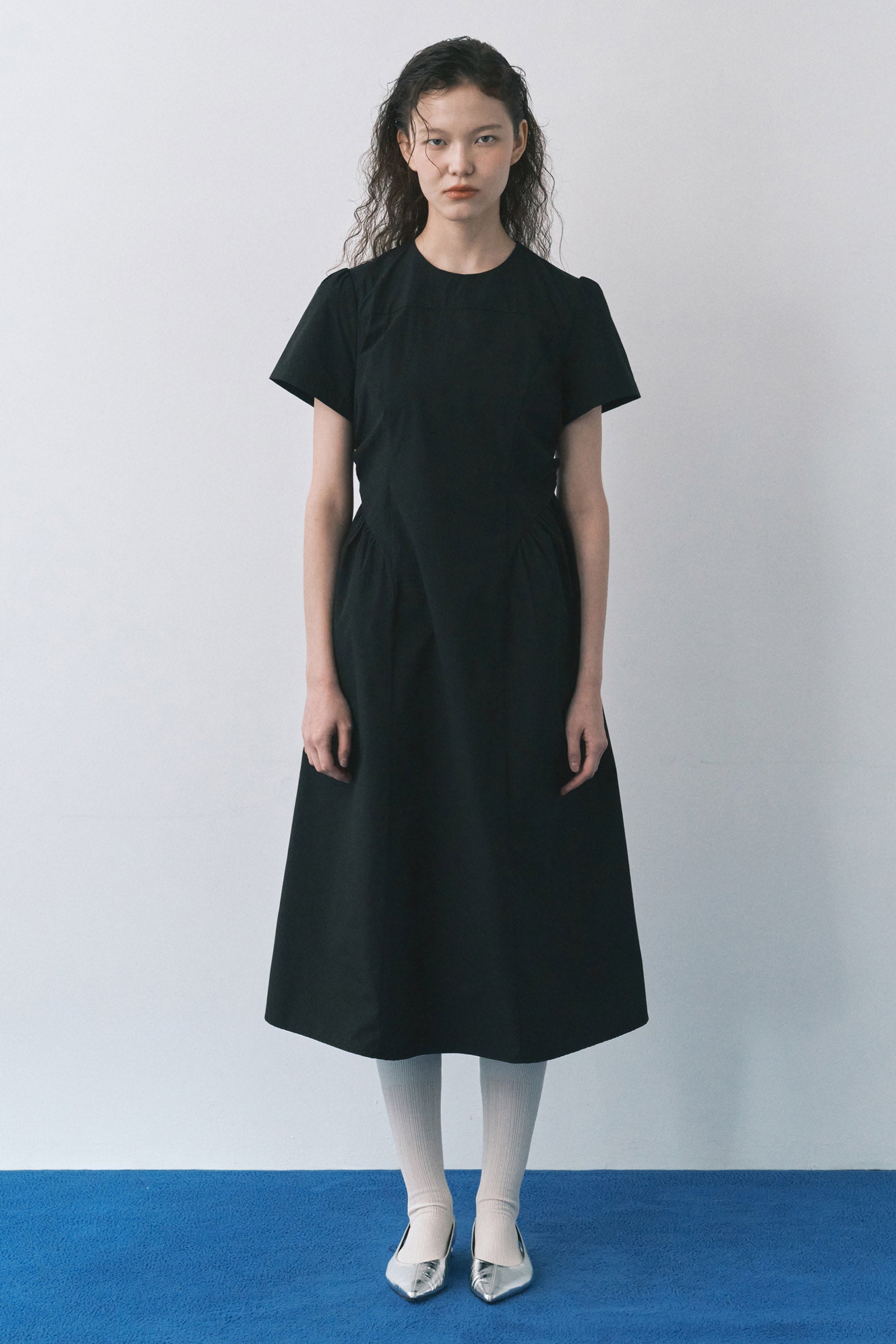 MAIS PUFF SLEEVE DRESS_BLACK