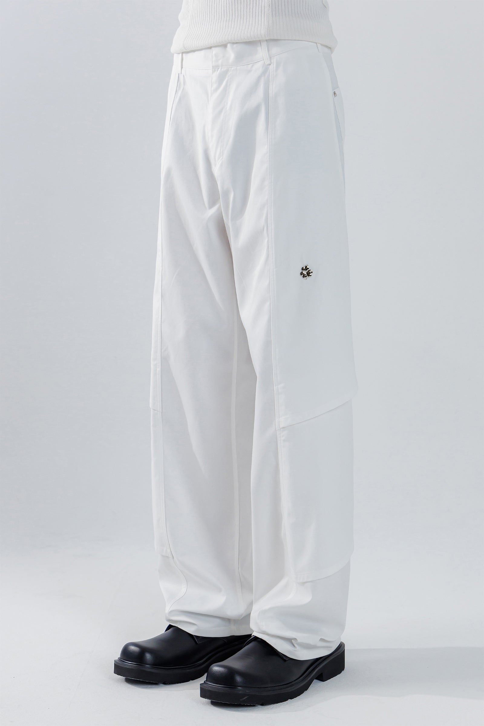 MULTI LAYERED PANTS_WHITE