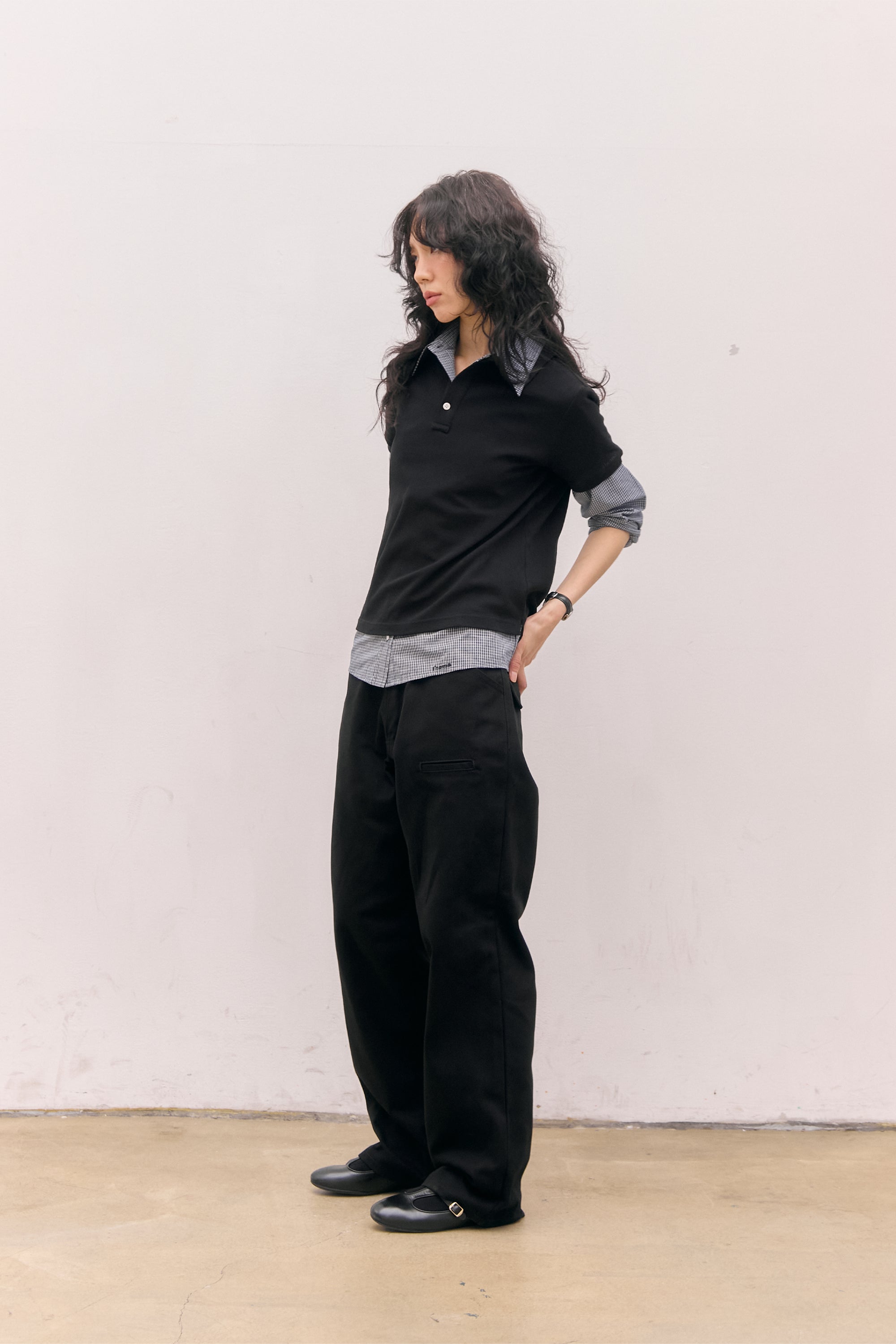 COTTON PK POLO SHIRTS_BLACK