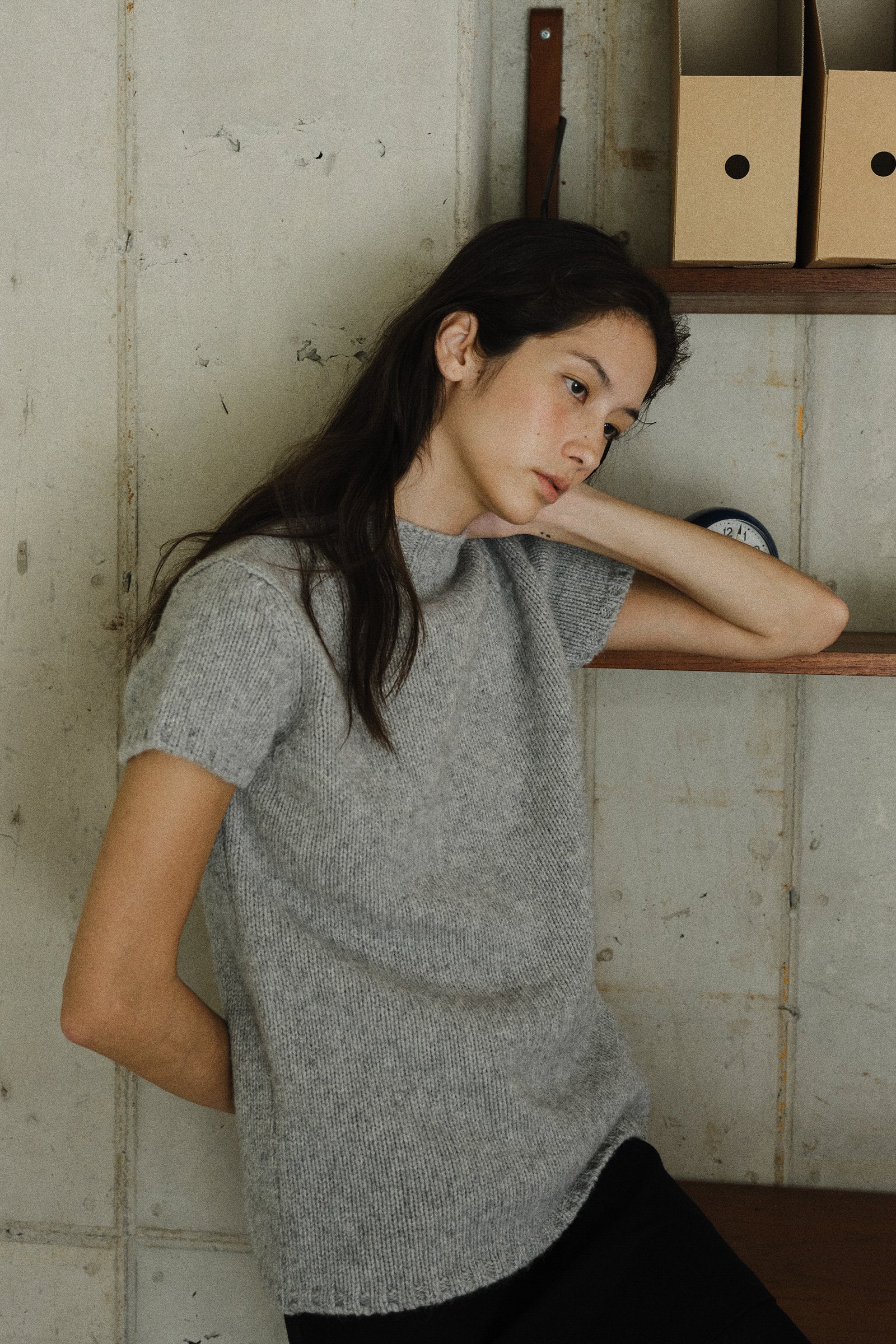 BARNEY ALPACA KNIT_GREY