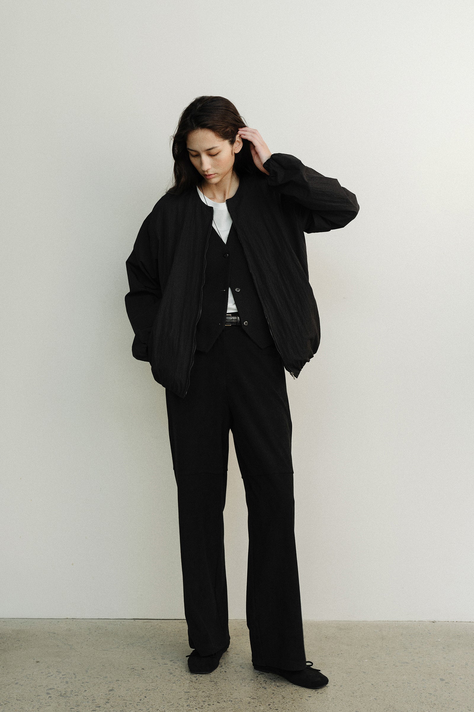 ANDY SUEDE PANTS_BLACK