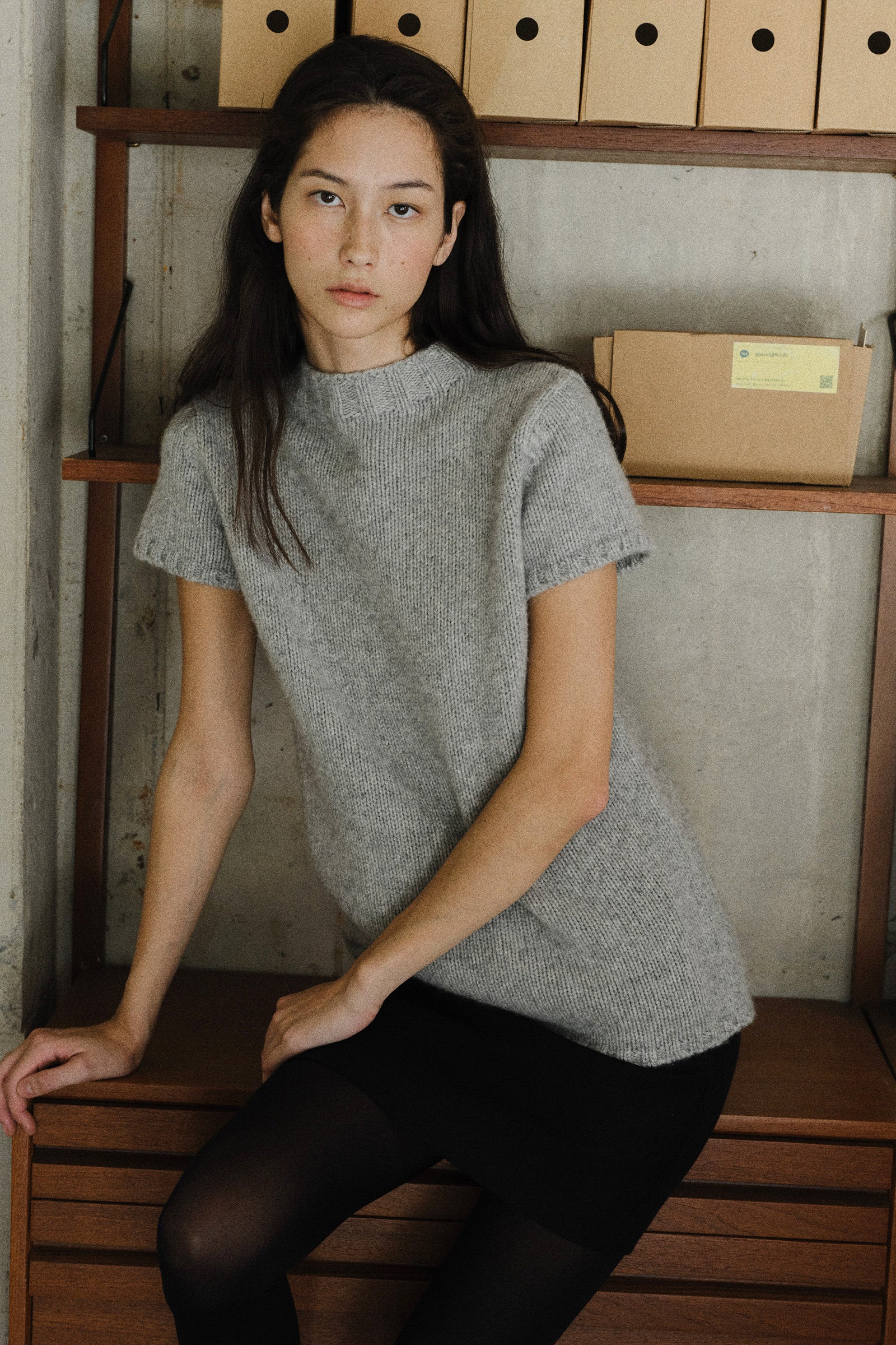 BARNEY ALPACA KNIT_GREY