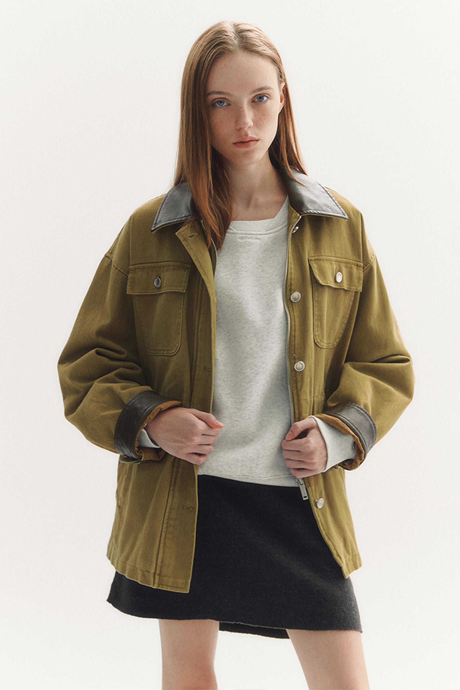 VINTAGE HALF WORK JACKET_BEIGE