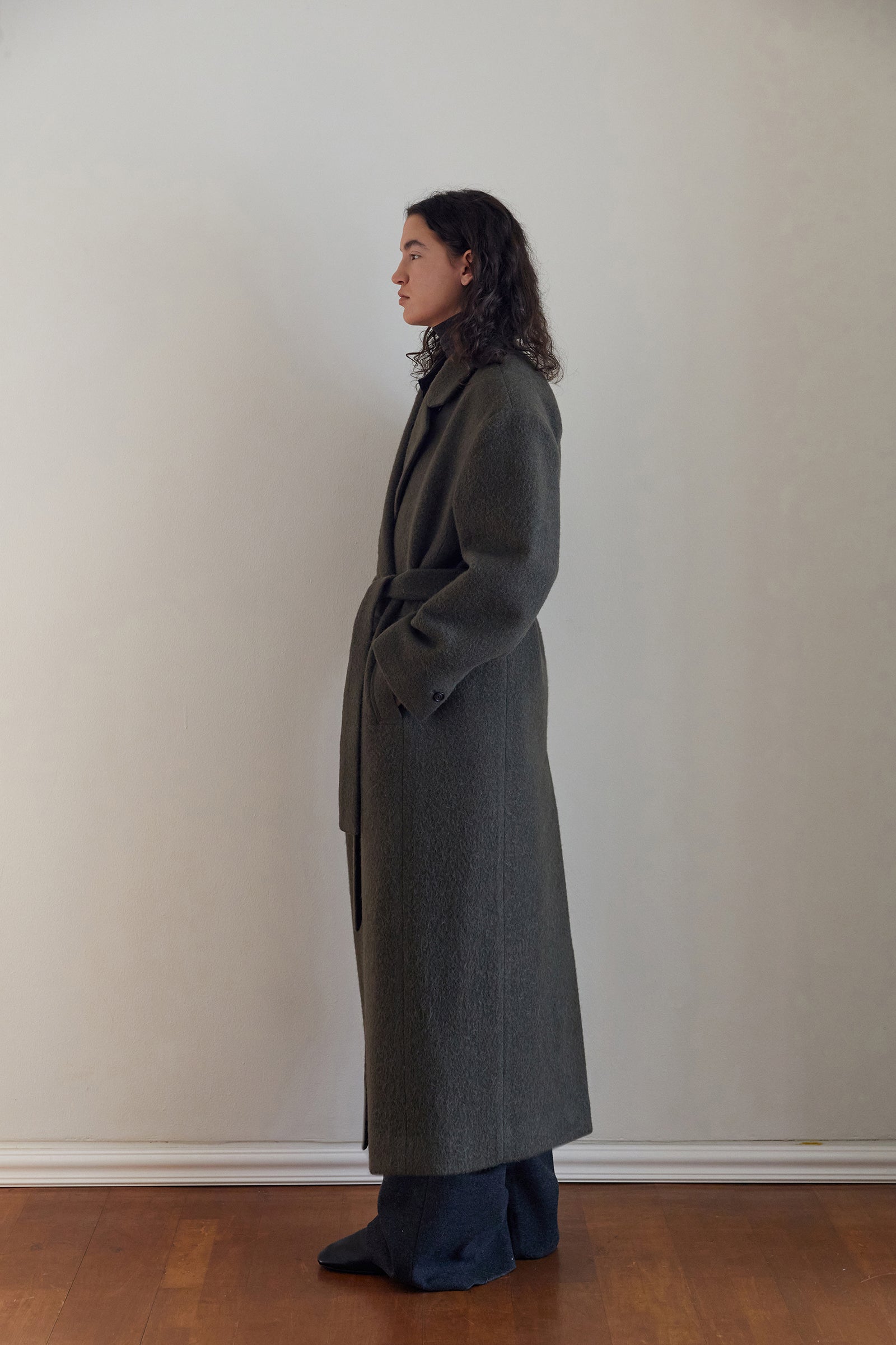 ALPACA DOUBLE COAT_KHAKI