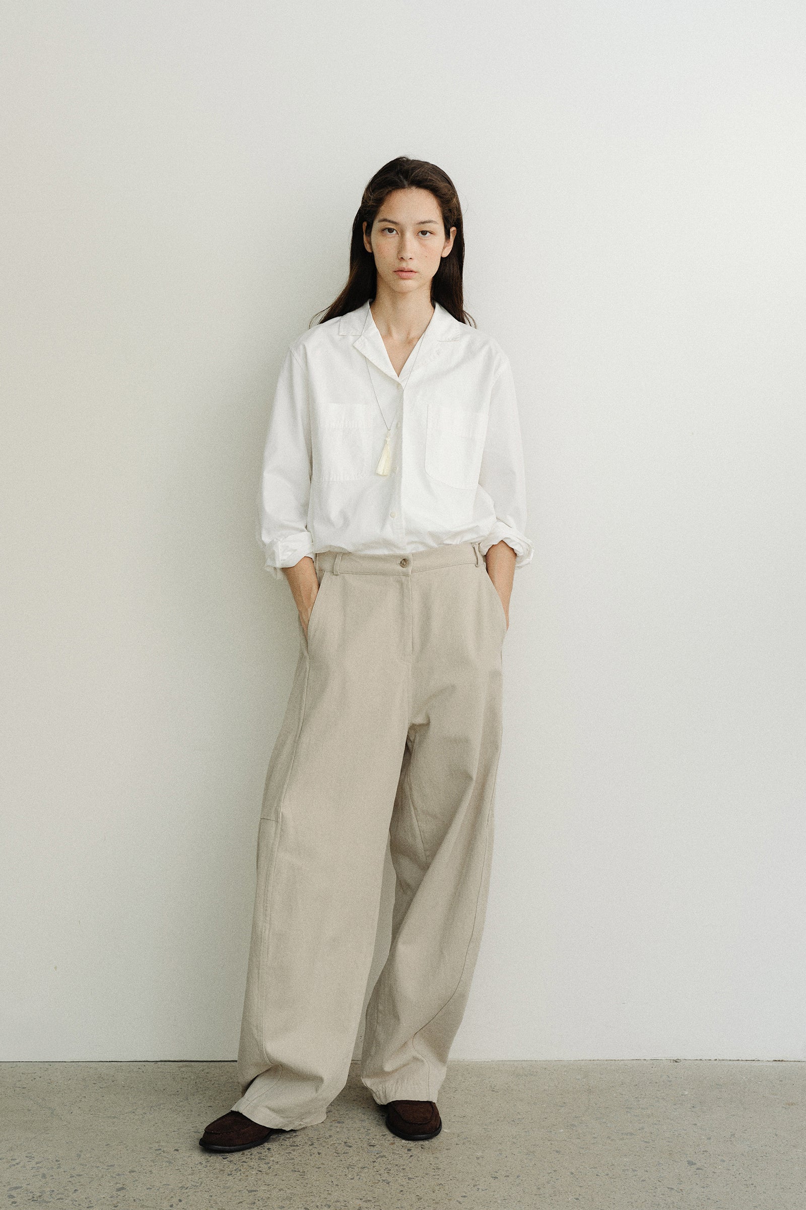 ANDY SUEDE PANTS_BEIGE