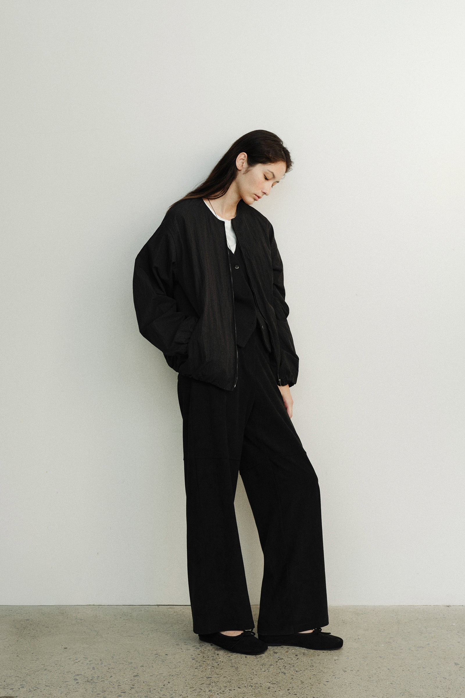 ANDY SUEDE PANTS_BLACK