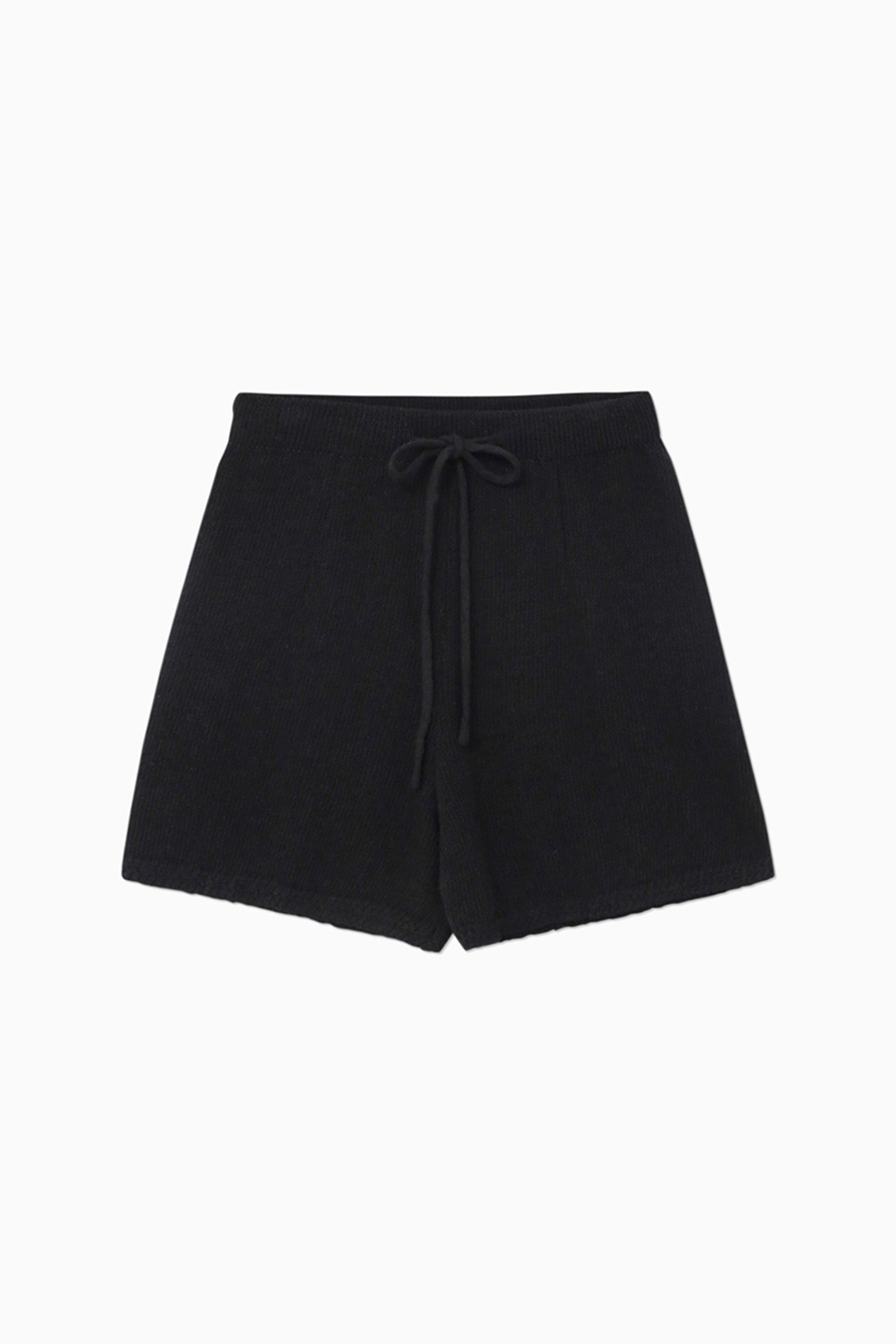 HARRIETTE KNIT SHORTS_BLACK