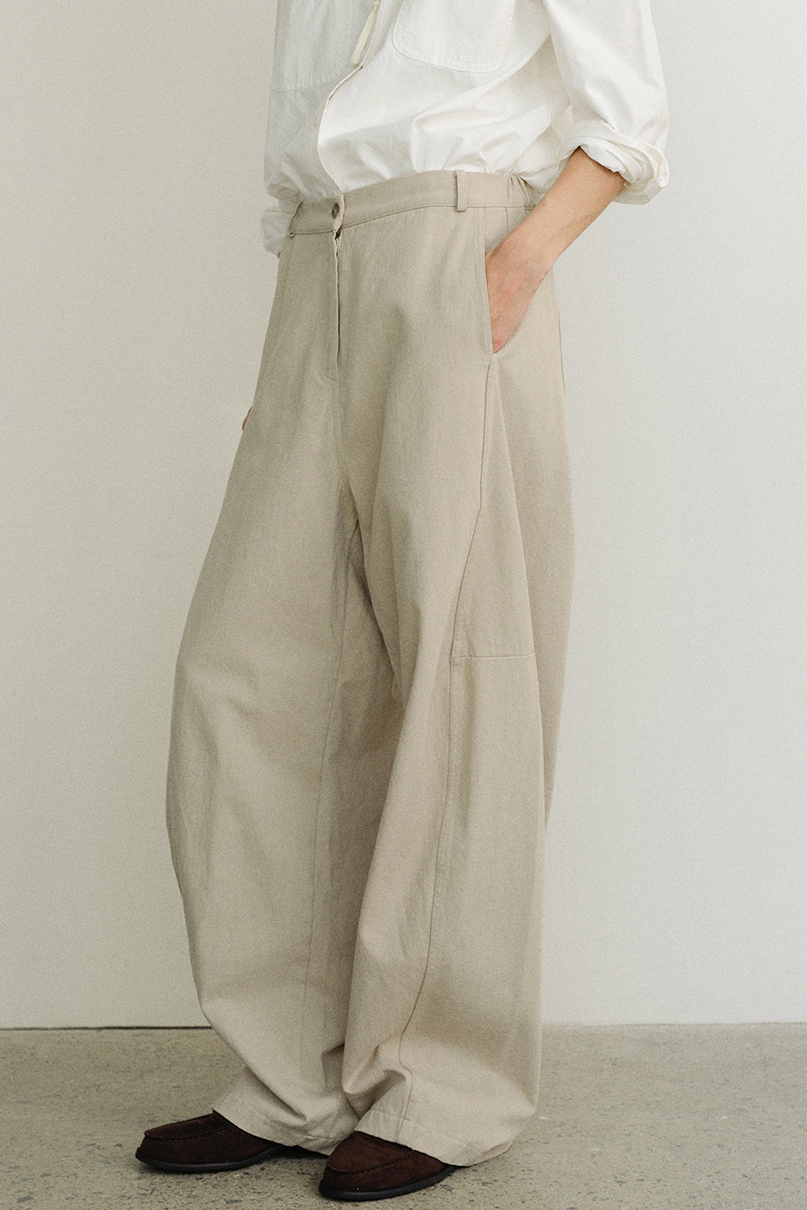 ANDY SUEDE PANTS_BEIGE