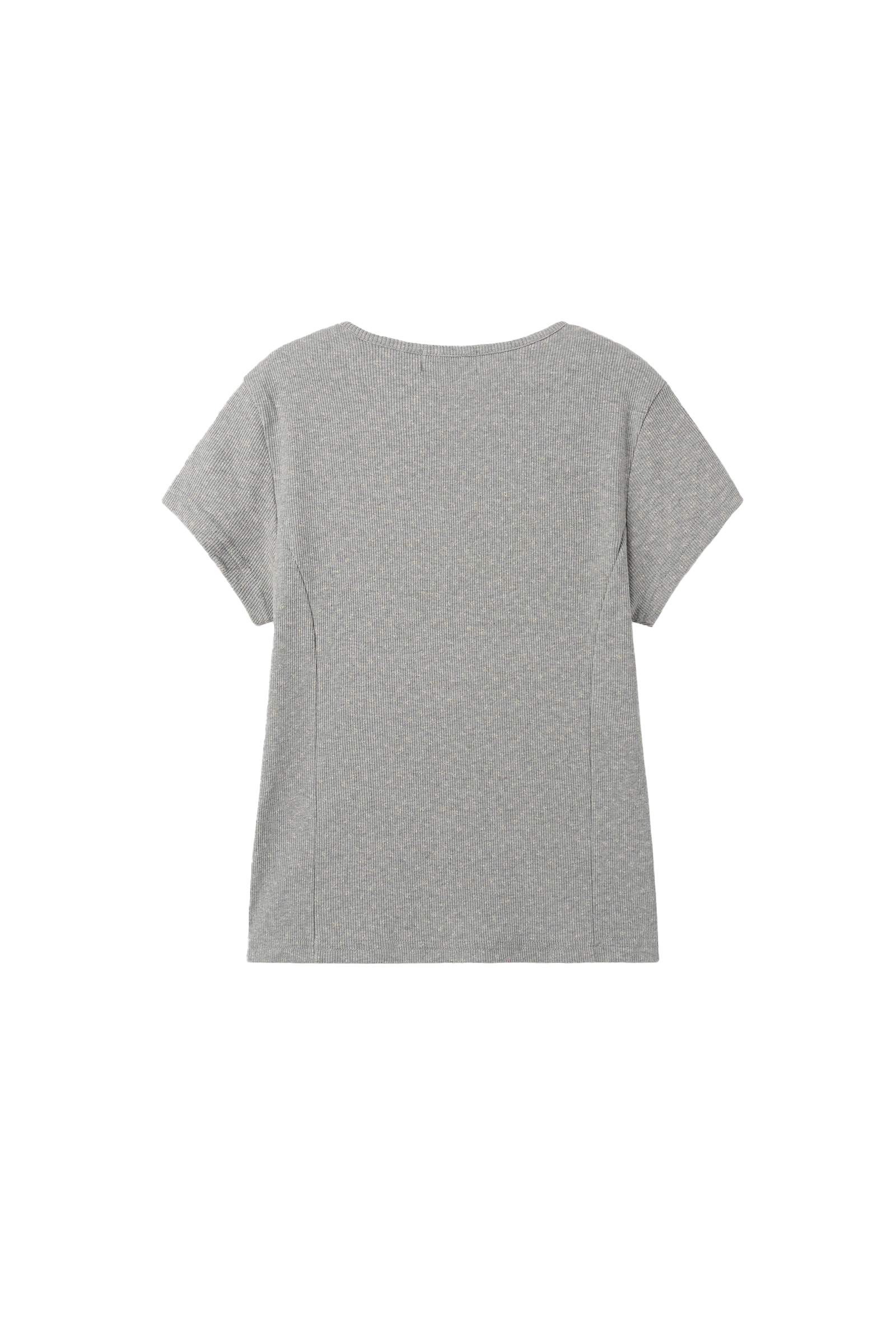 FLOWER CAP T-SHIRT_GREY