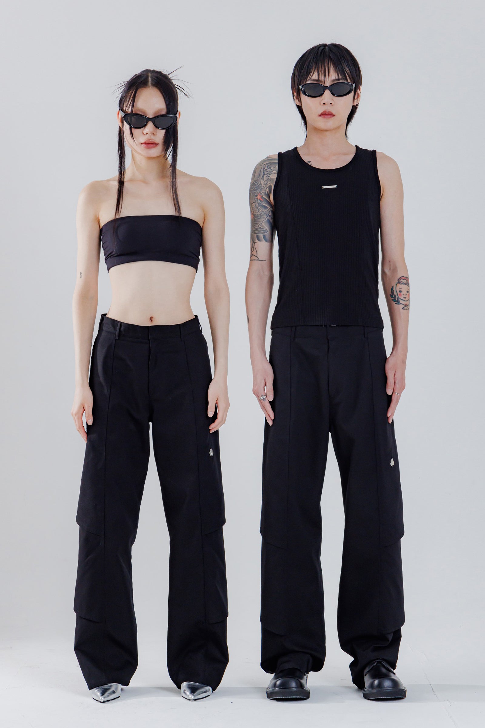 MULTI LAYERED PANTS_BLACK