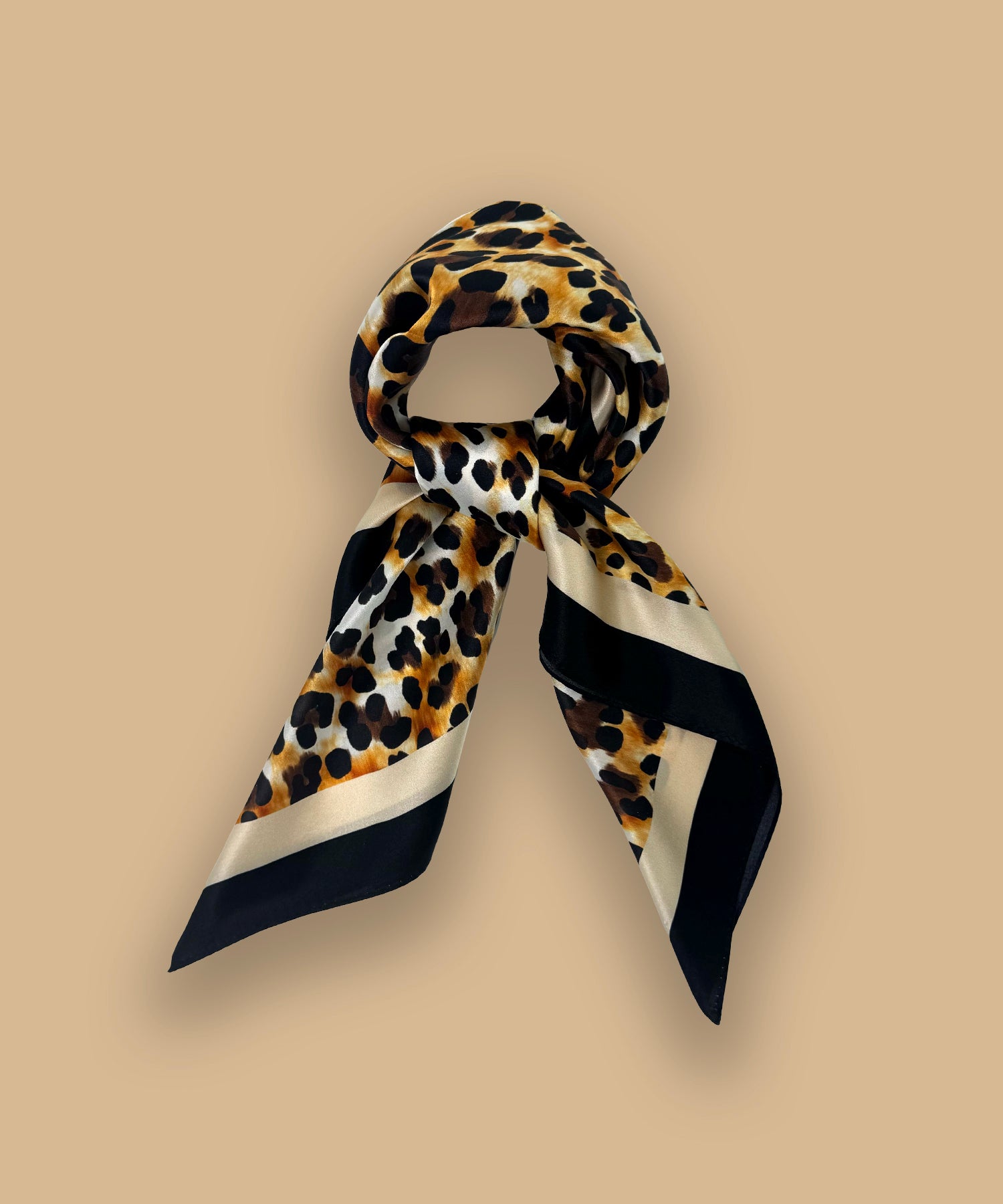 LEOPARD SILK SCARF